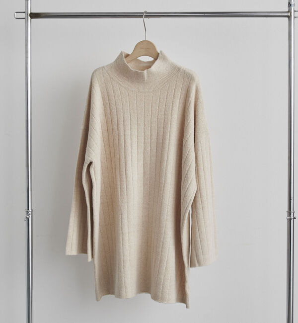 Doux archives「ワイドリブチュニックニット」|ニット・セーター|