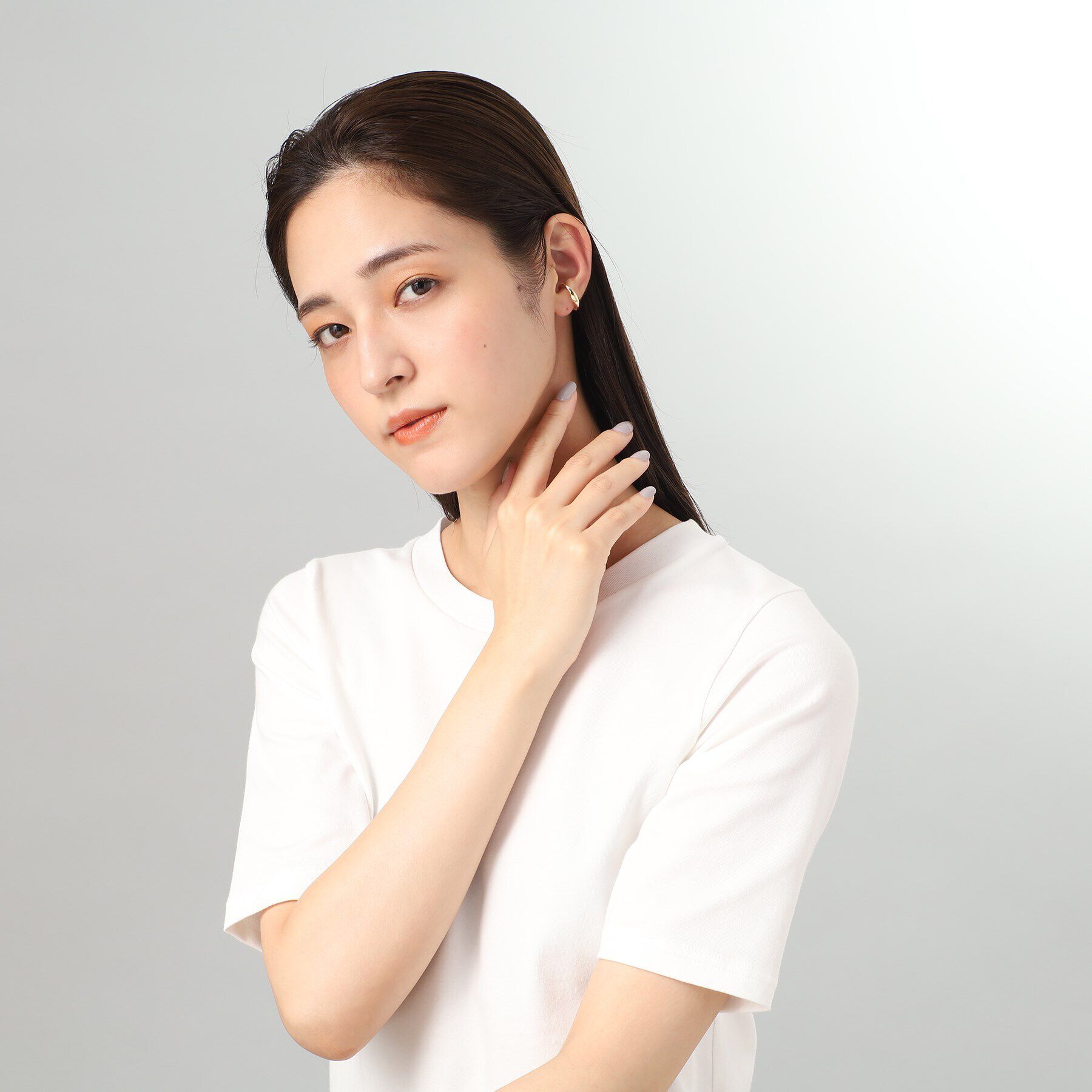 COCOSHNIK「K10ニュアンススクリュー イヤーカフ」|イヤリング|