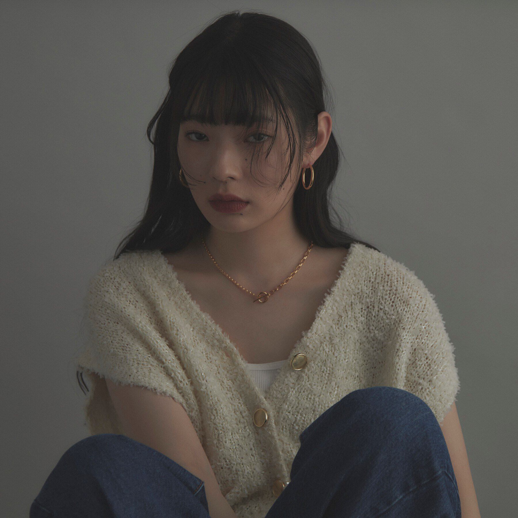 COCOSHNIK ONKITSCH「シルバー ミックスネックレス ドームチェーンマンテルネックレス GP」|ネックレス|