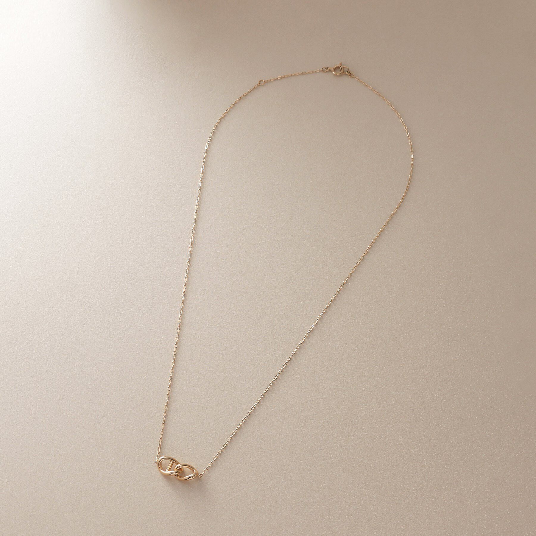 COCOSHNIK「K10マリンモチーフダブル ネックレス」|ネックレス|