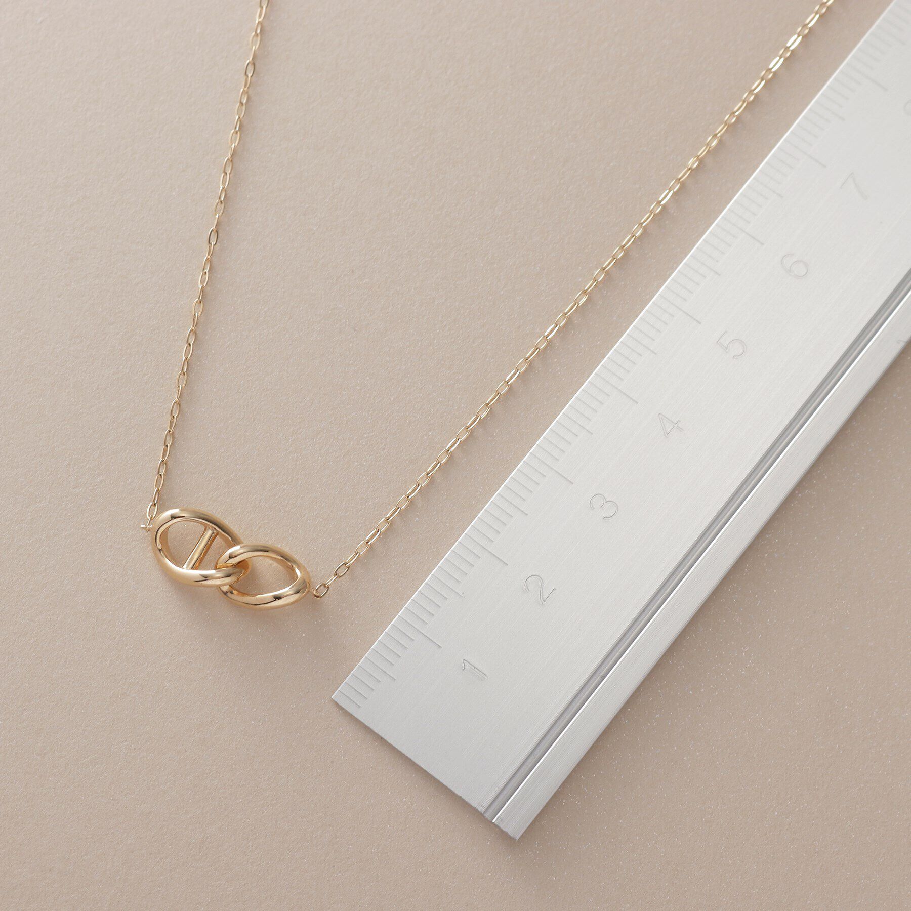 COCOSHNIK「K10マリンモチーフダブル ネックレス」|ネックレス|