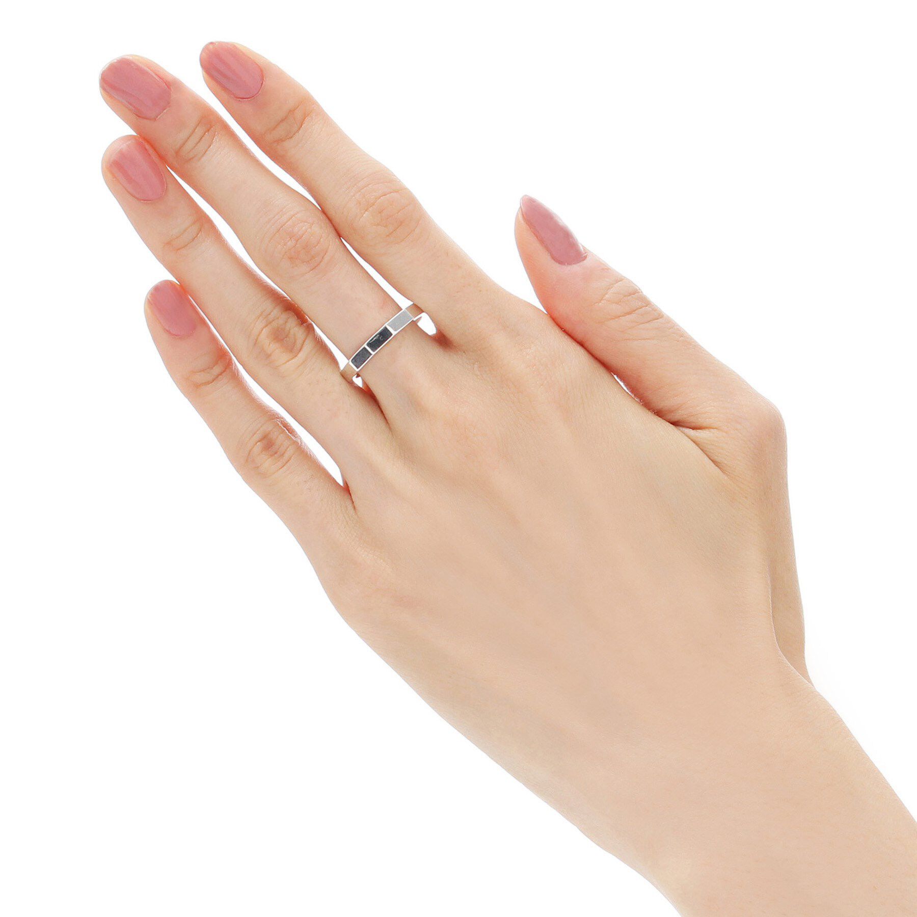 COCOSHNIK「シルバー 面取り リング」|リング|