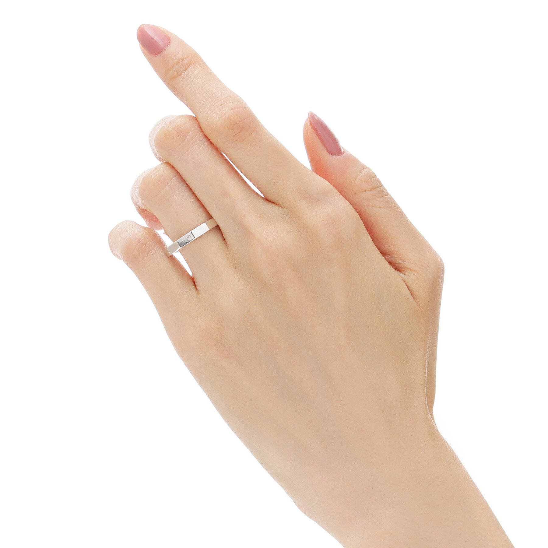 COCOSHNIK「シルバー 面取り リング」|リング|