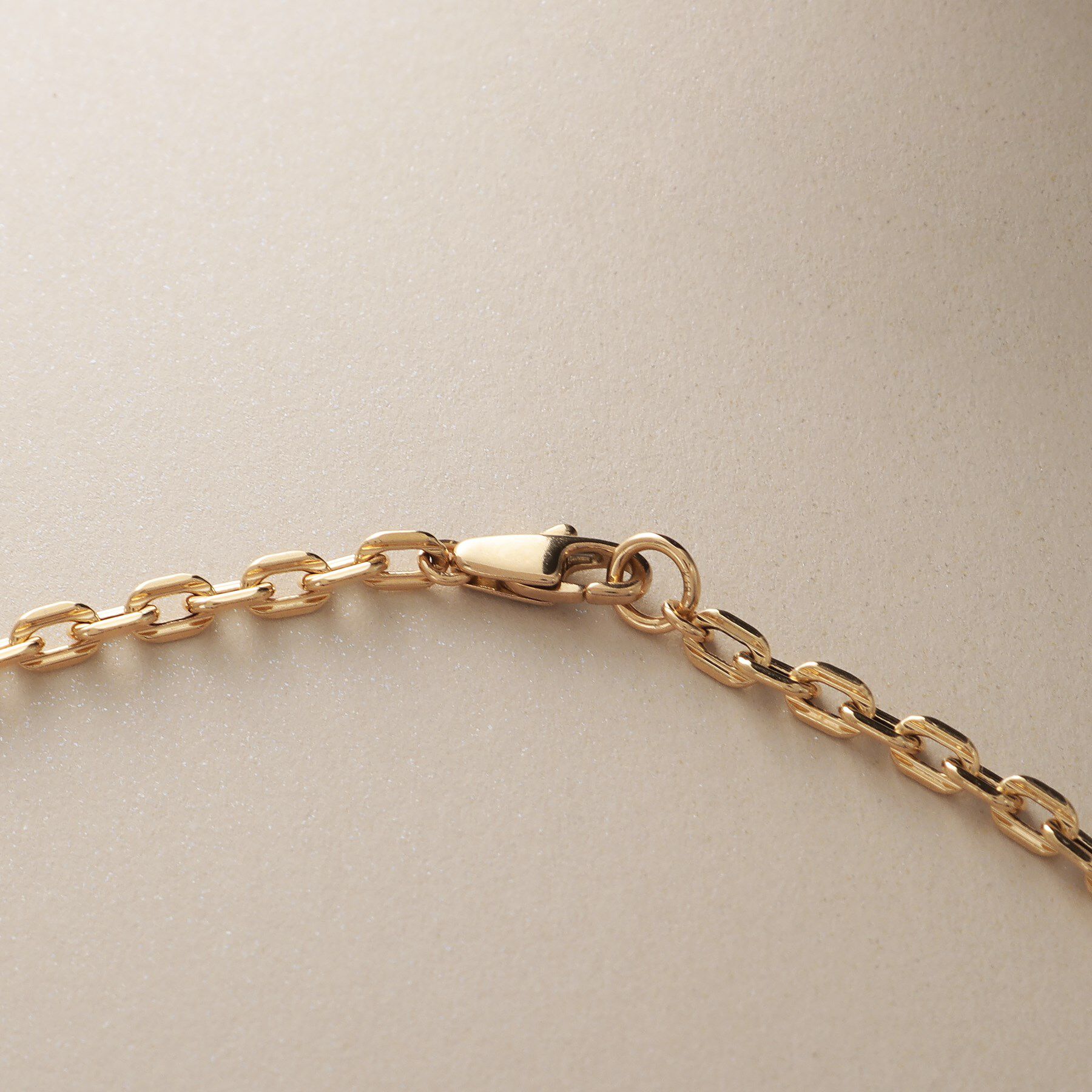 COCOSHNIK「K18中空リネアケーブルチェーン ネックレス細」|ネックレス|