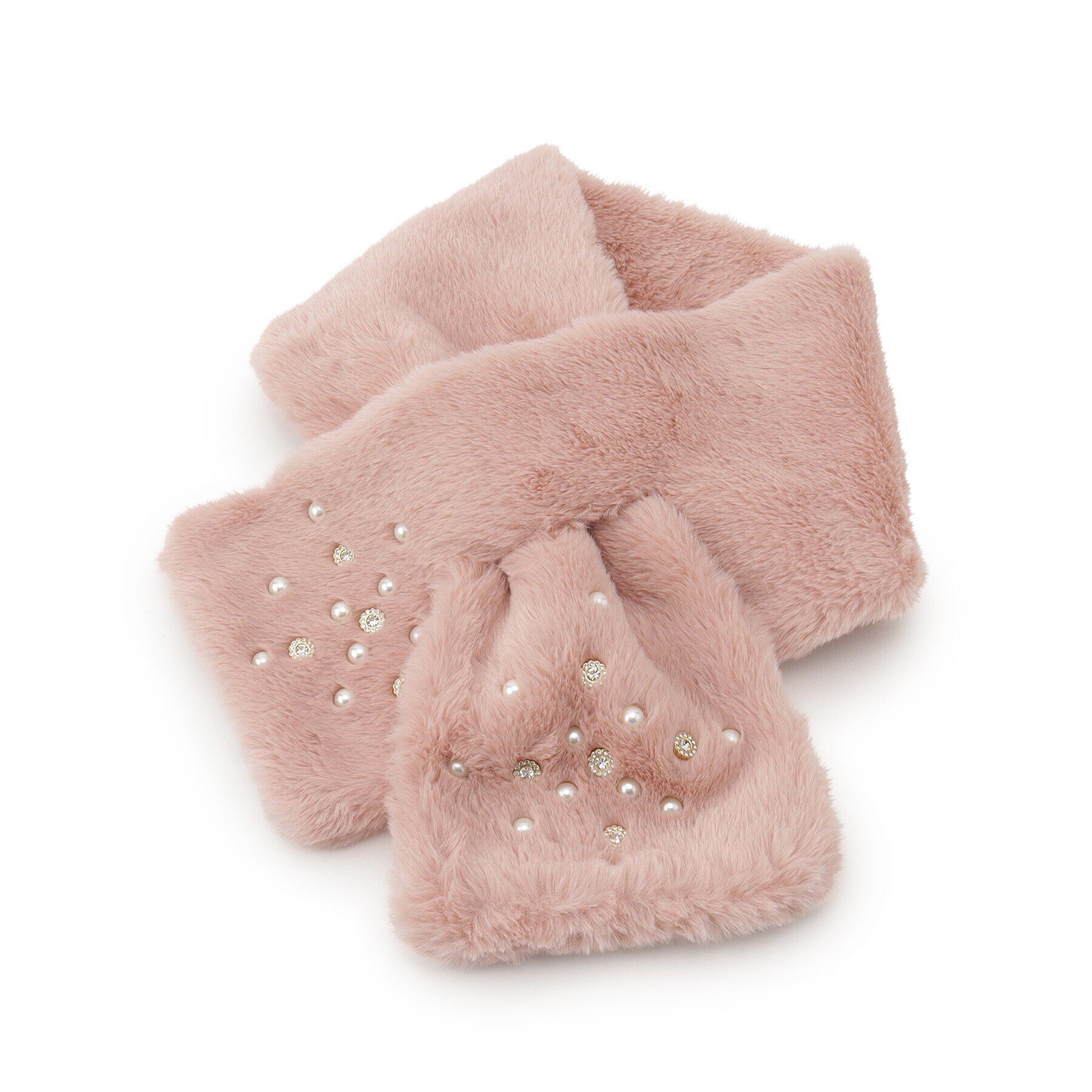 SHOO･LA･RUE「ビジューフェイクファーマフラー」|マフラー|