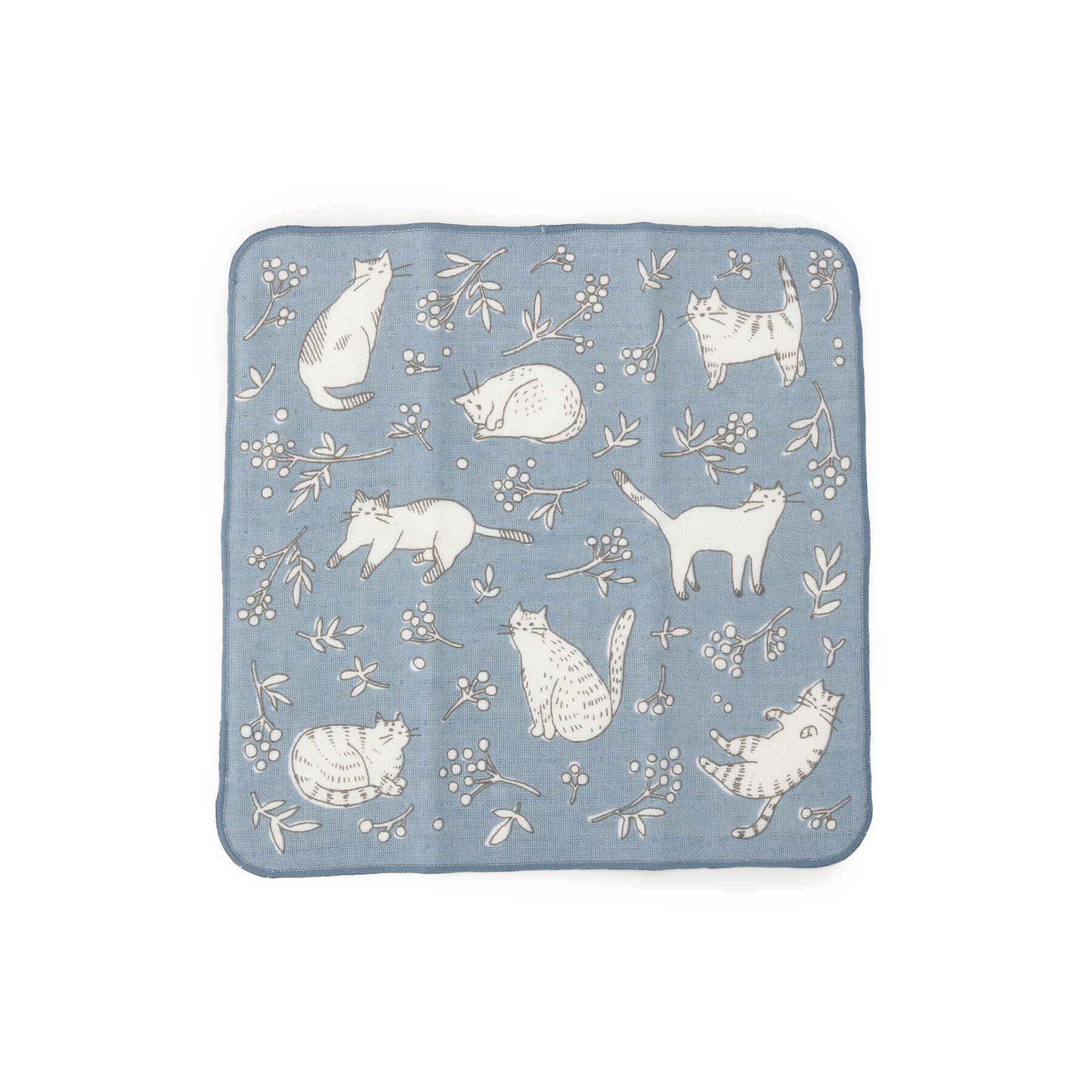 SHOO･LA･RUE「HUMMINGタオルハンカチ」|ハンカチ|ブルー(091)