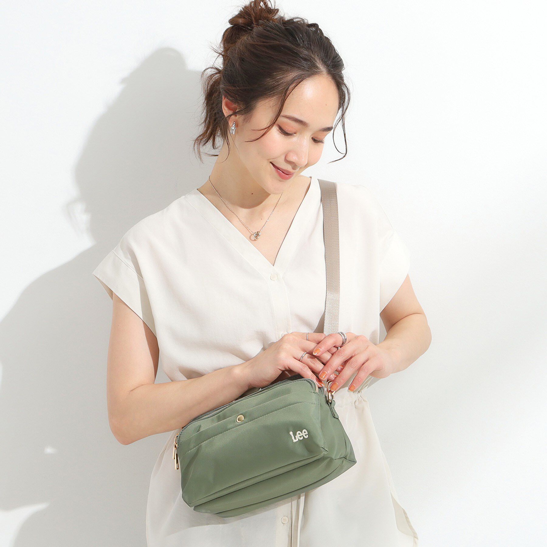 SHOO･LA･RUE「【Lee別注／撥水】2層ショルダーバッグ」|ショルダー・メッセンジャー|