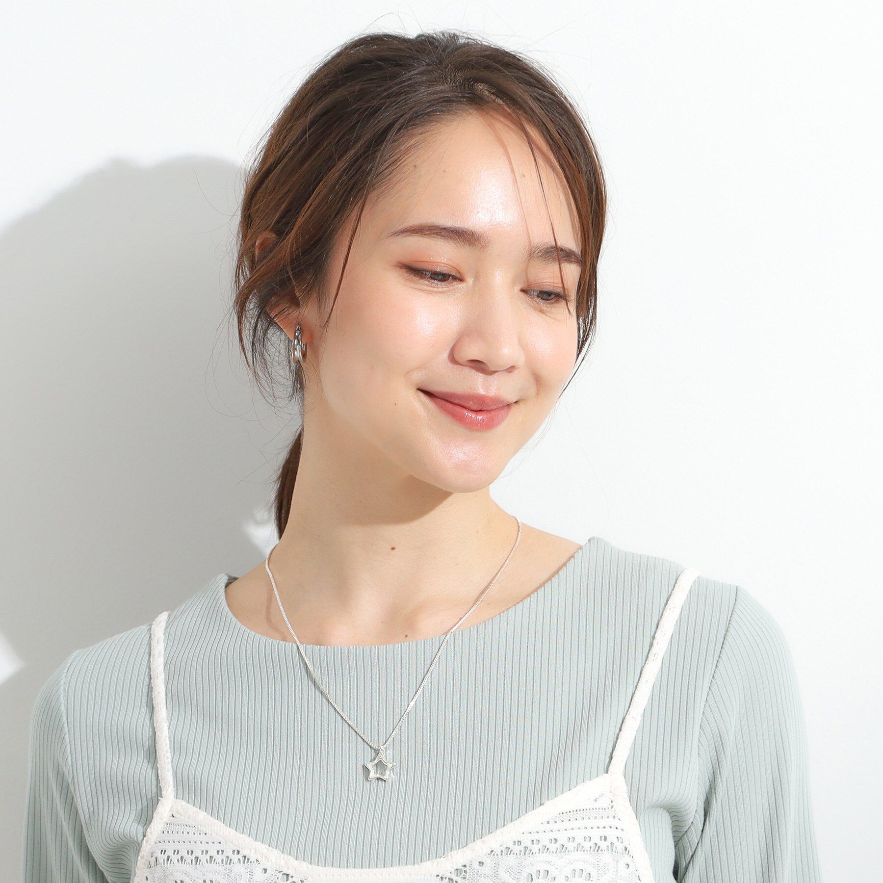 SHOO･LA･RUE「【2WAY】クリアスターネックレス」|ネックレス|