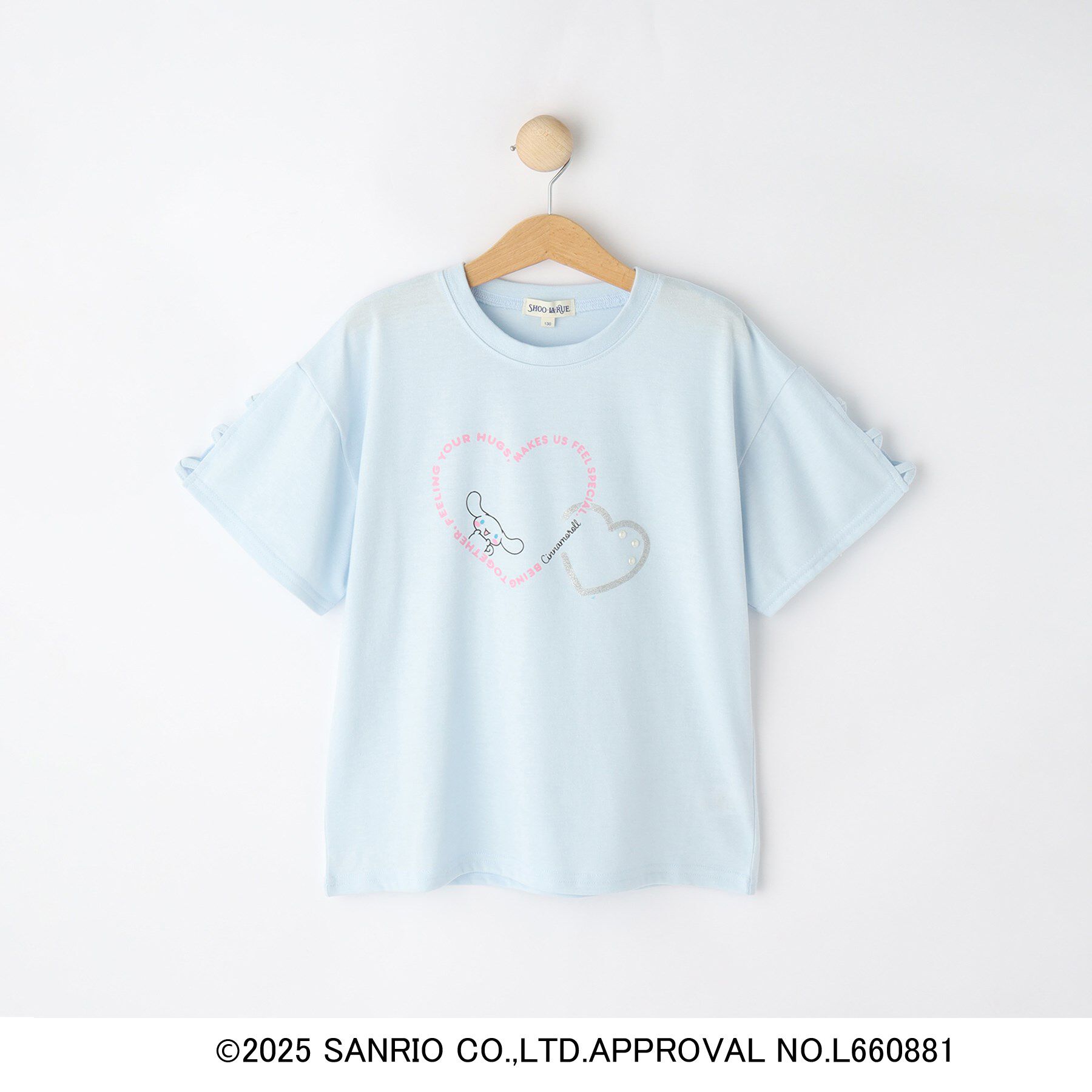 SHOO･LA･RUE「【サンリオキャラクターズ】袖デザインTシャツ」|Tシャツ・カットソー|サックスブルー(09