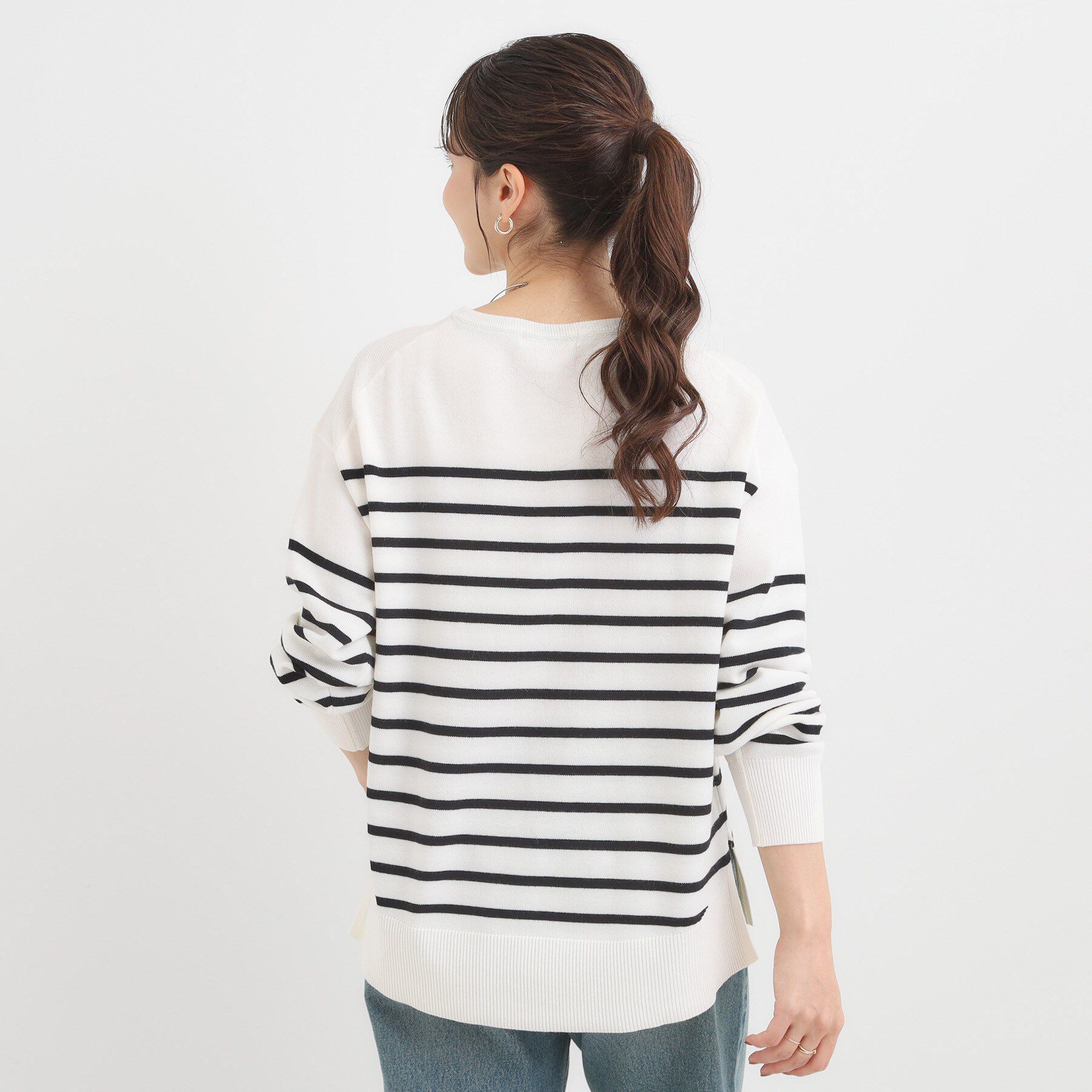 SHOO･LA･RUE「【洗濯機可/毛玉レス】アウトスタイルもきれいに決まる サイドスリットニット【CIRCRIC】」|ニット・セーター|