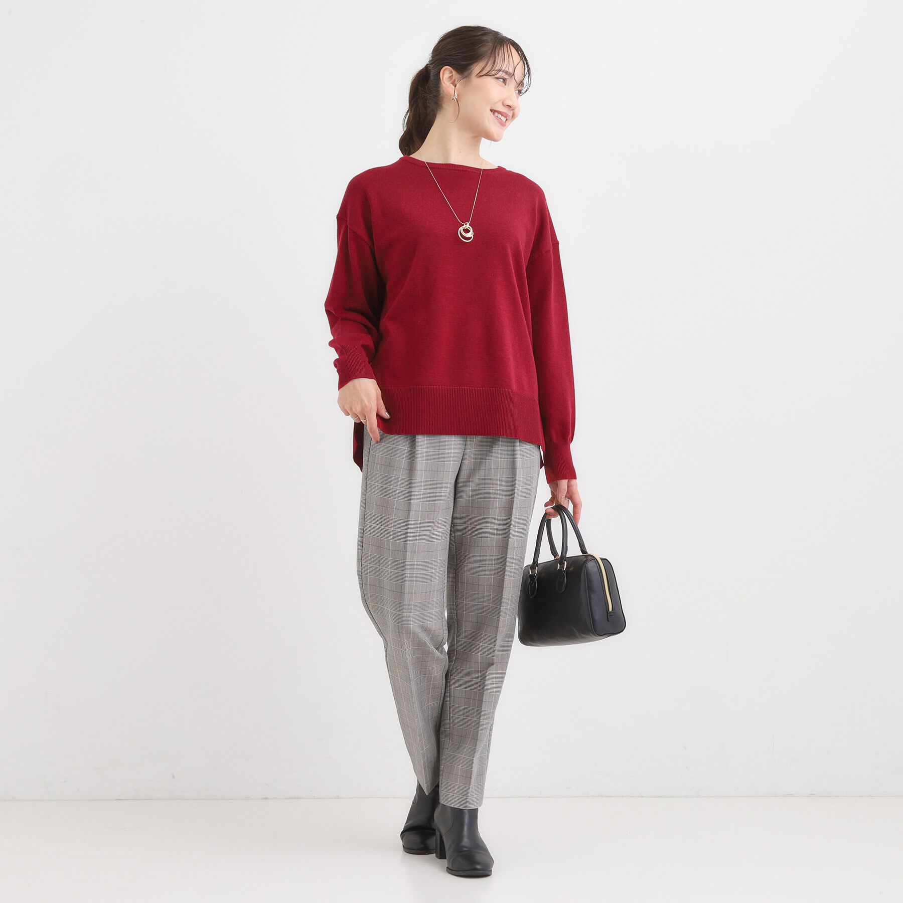 SHOO･LA･RUE「【洗濯機可/毛玉レス】アウトスタイルもきれいに決まる サイドスリットニット【CIRCRIC】」|ニット・セーター|