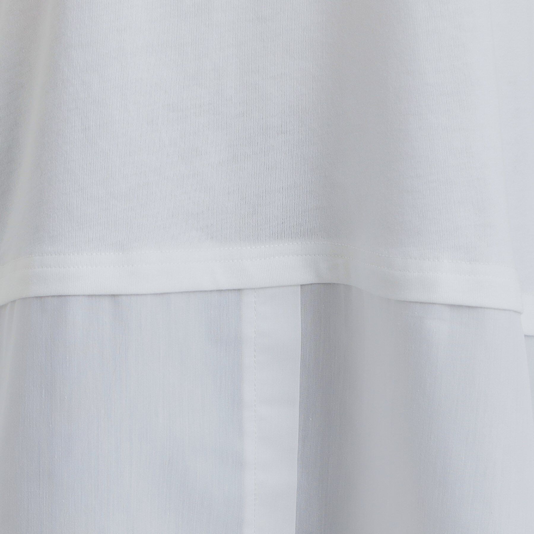 SHOO･LA･RUE「【2点セット/S-LL】時短で決まる もちもちニット＆裾シャツインナー」|その他|