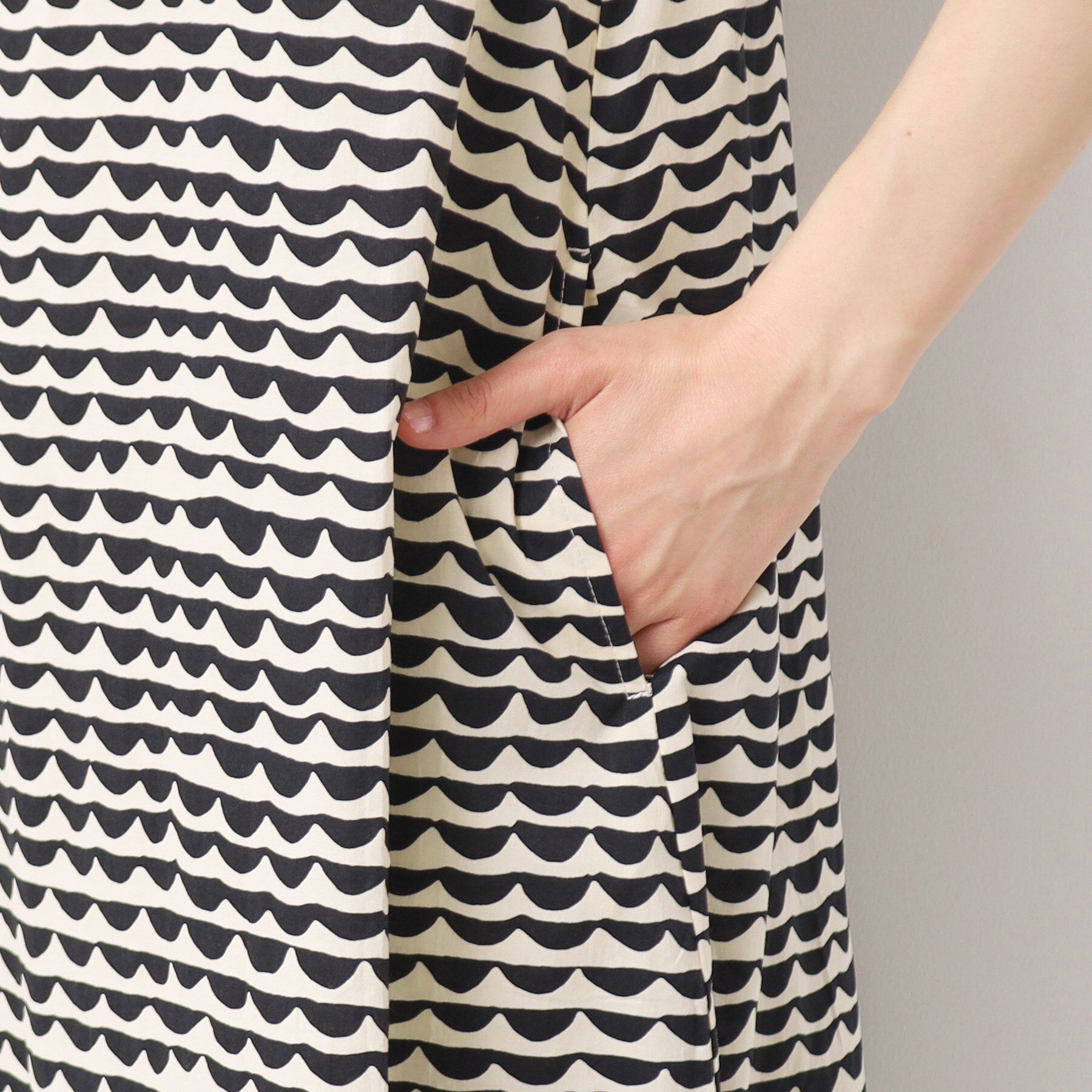 Dessin「【洗える】ウエーブプリントコットンワンピース」|ワンピース|