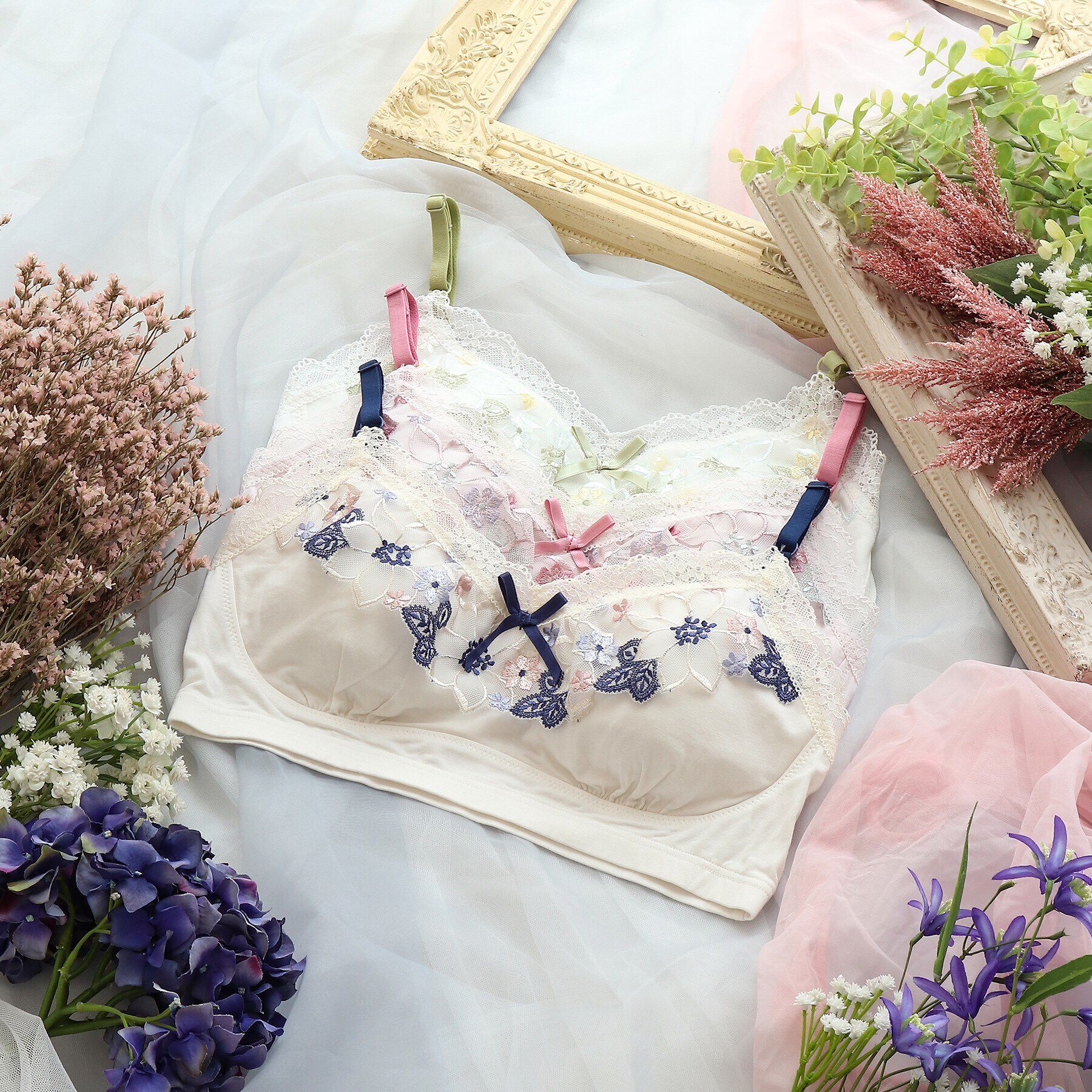 Risa Magli「カモミーユ おやすみブラ」|インナー|