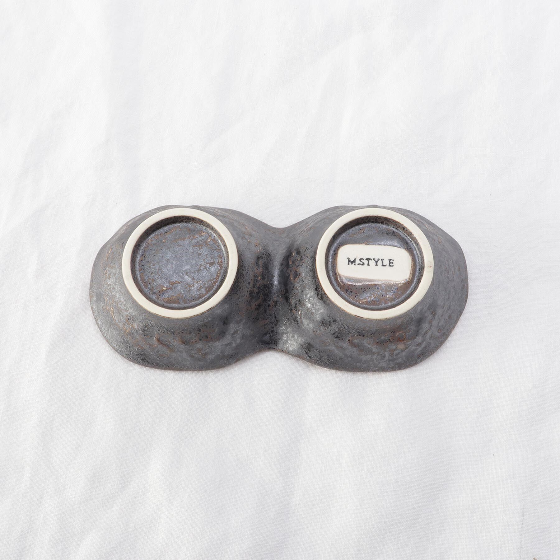 212 KITCHEN STORE「饗の器 2つ仕切り皿 深 BK」|食器・キッチングッズ|