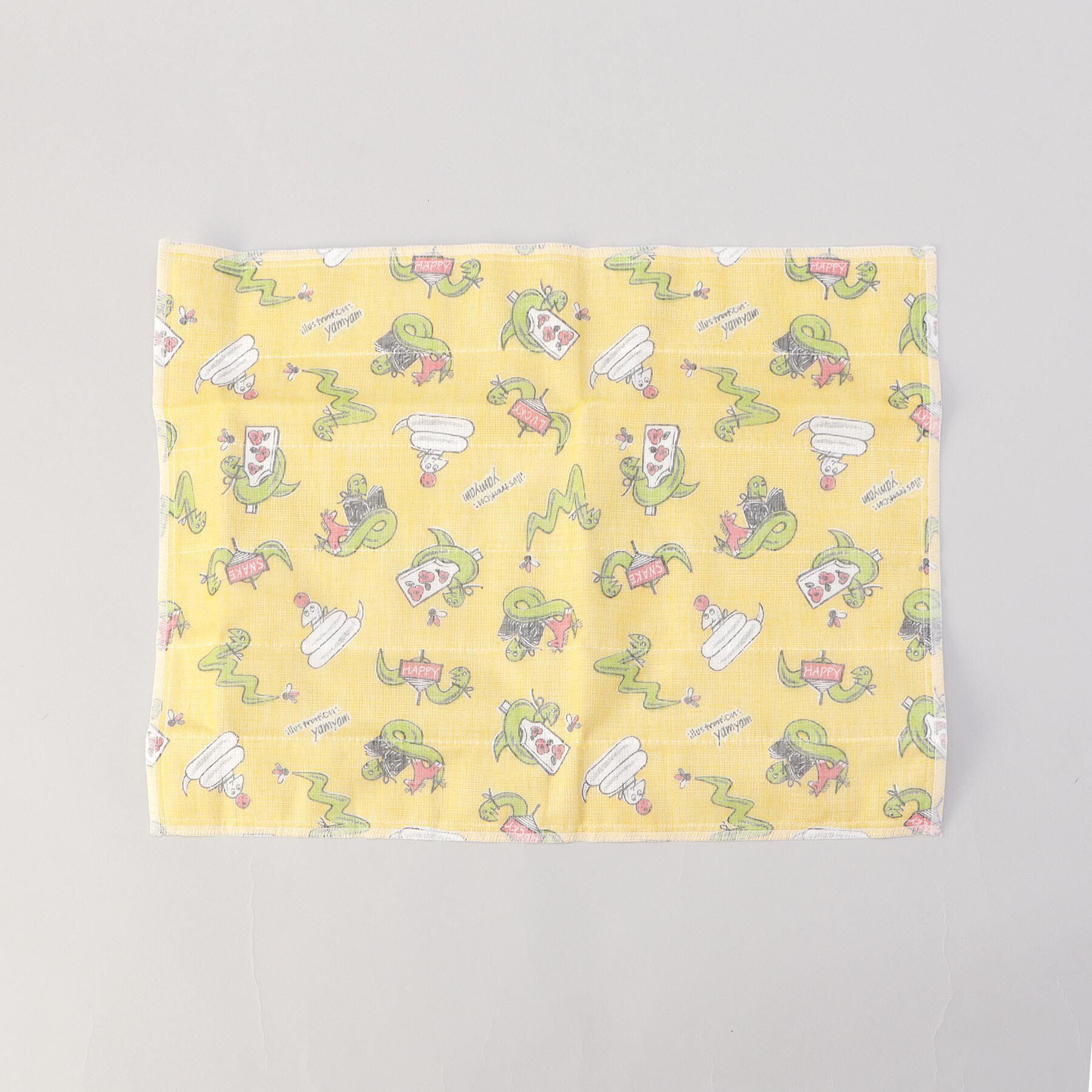 212 KITCHEN STORE「白雪友禅ふきん　Hello,Snake!! Lucky Yellow」|食器・キッチングッズ|