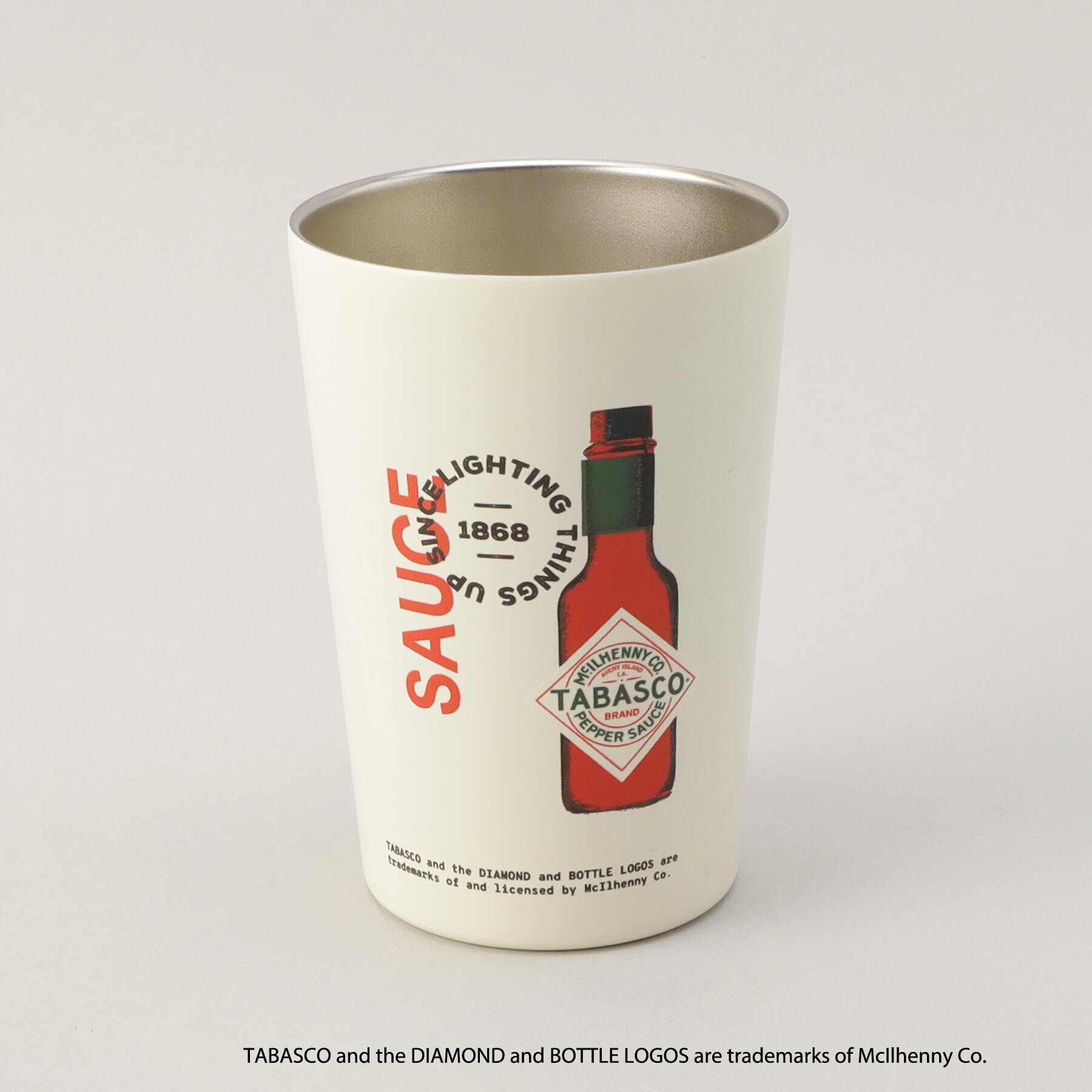 212 KITCHEN STORE「ステンレスタンブラー ロゴ ＜TABASCO(R) タバスコ＞」|グラス・マグカップ|