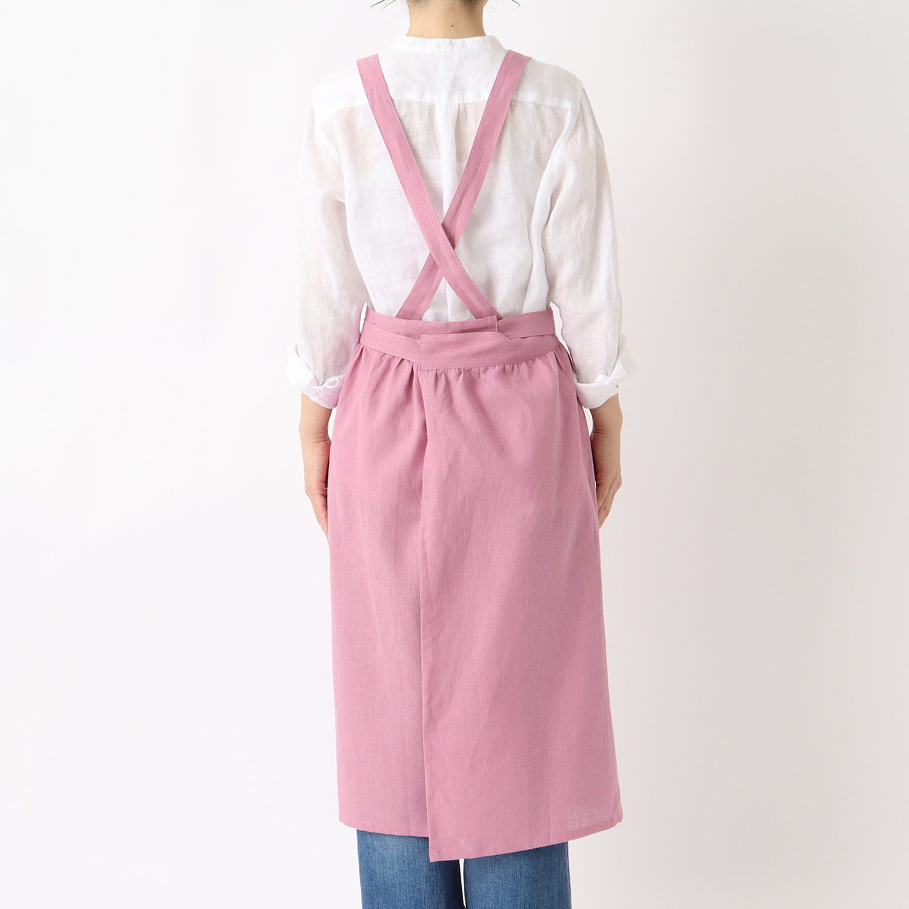 212 KITCHEN STORE「リネンコットン フルエプロンギャザー PU」|食器・キッチングッズ|