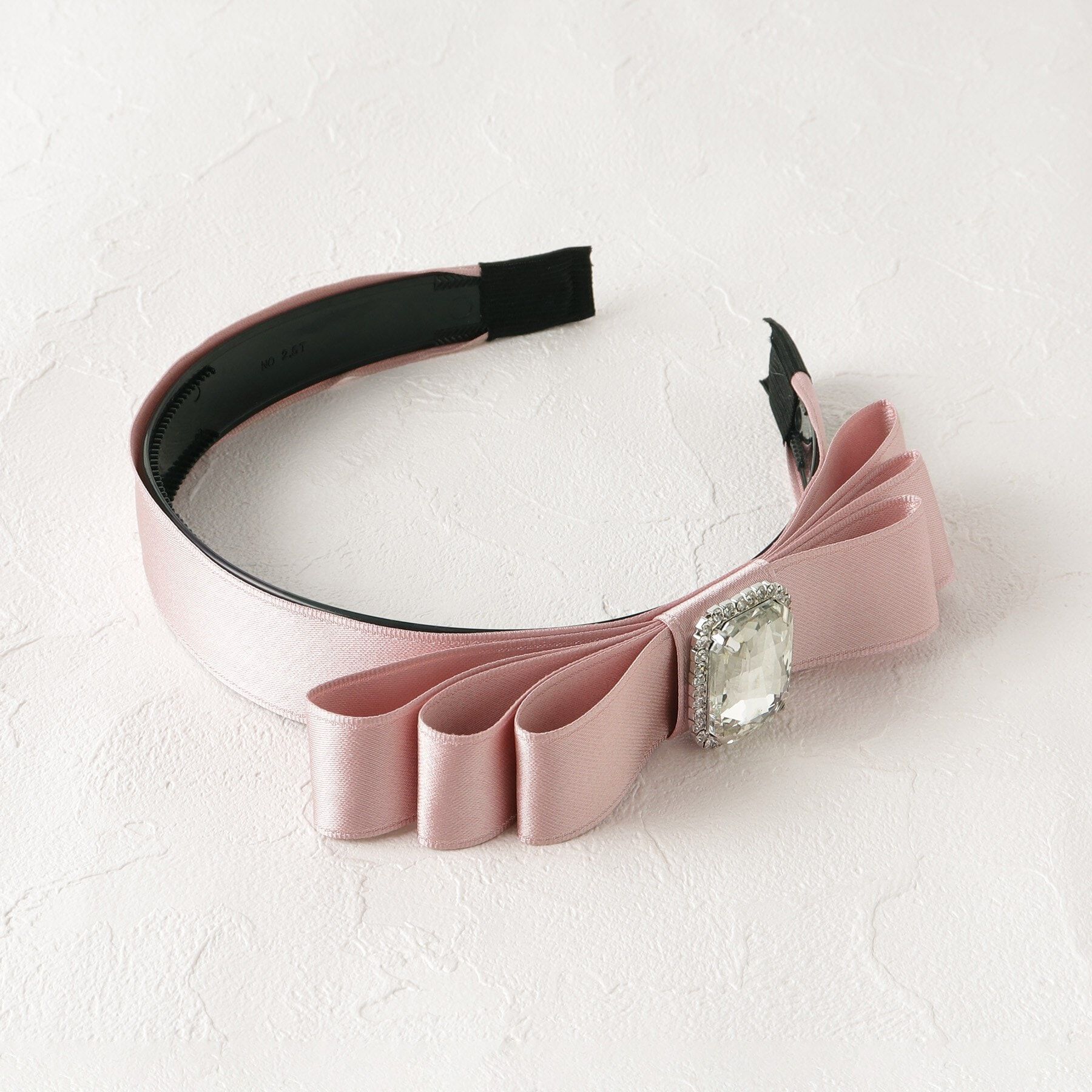 Grandedge「ビジュー付きリボンカチューシャ」|その他|ﾋﾟﾝｸ(072)