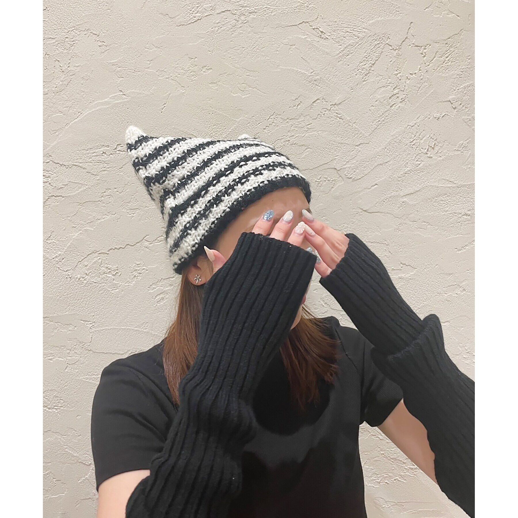 Grandedge「ネコミミニット帽」|ニット帽|