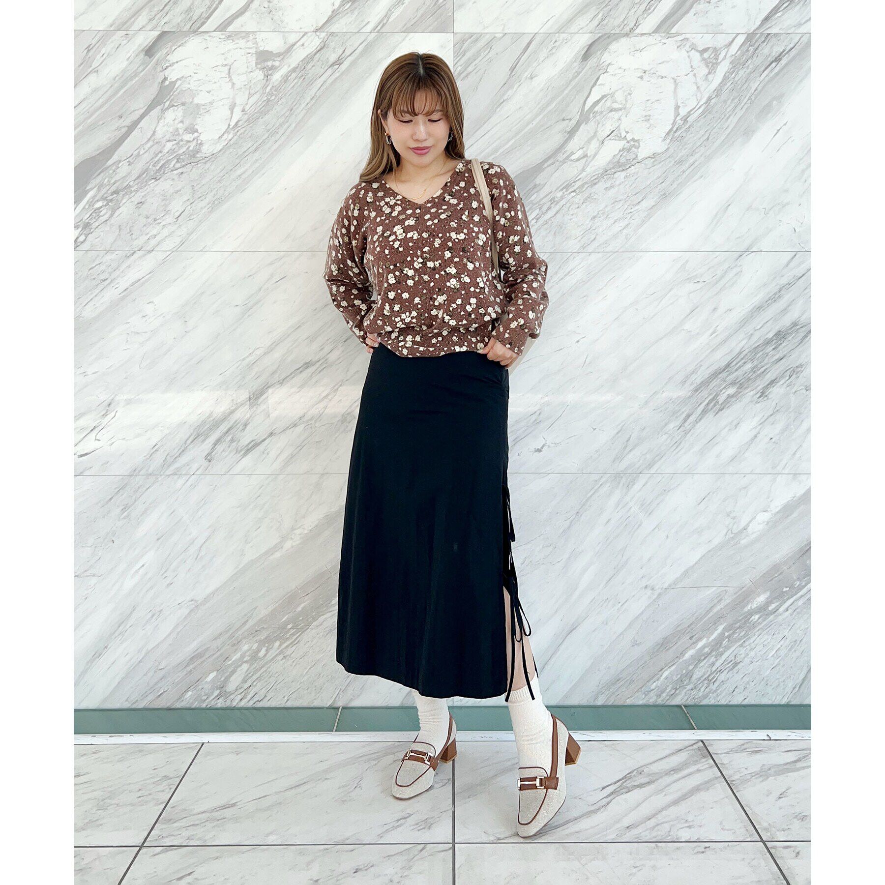 ESPERANZA「ブロックヒールローファー 24SS」|パンプス|