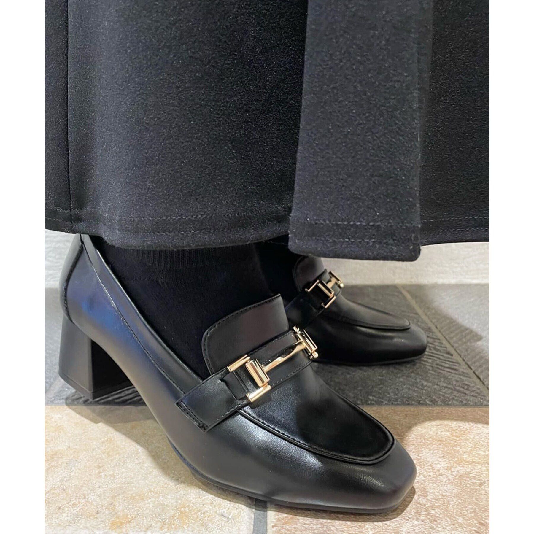 ESPERANZA「ブロックヒールローファー 24SS」|パンプス|