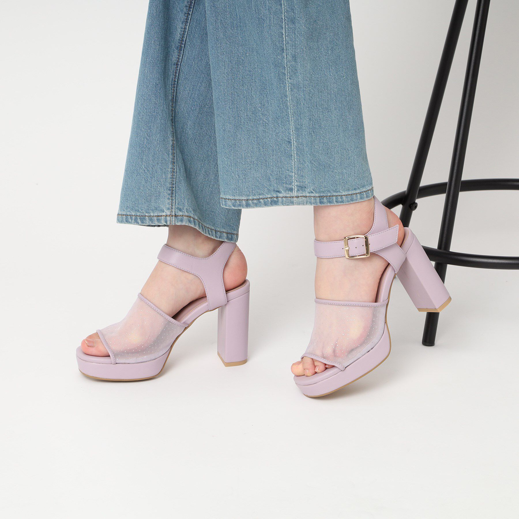 ESPERANZA「ラメチュールコンビサンダル 24SS」|サンダル|