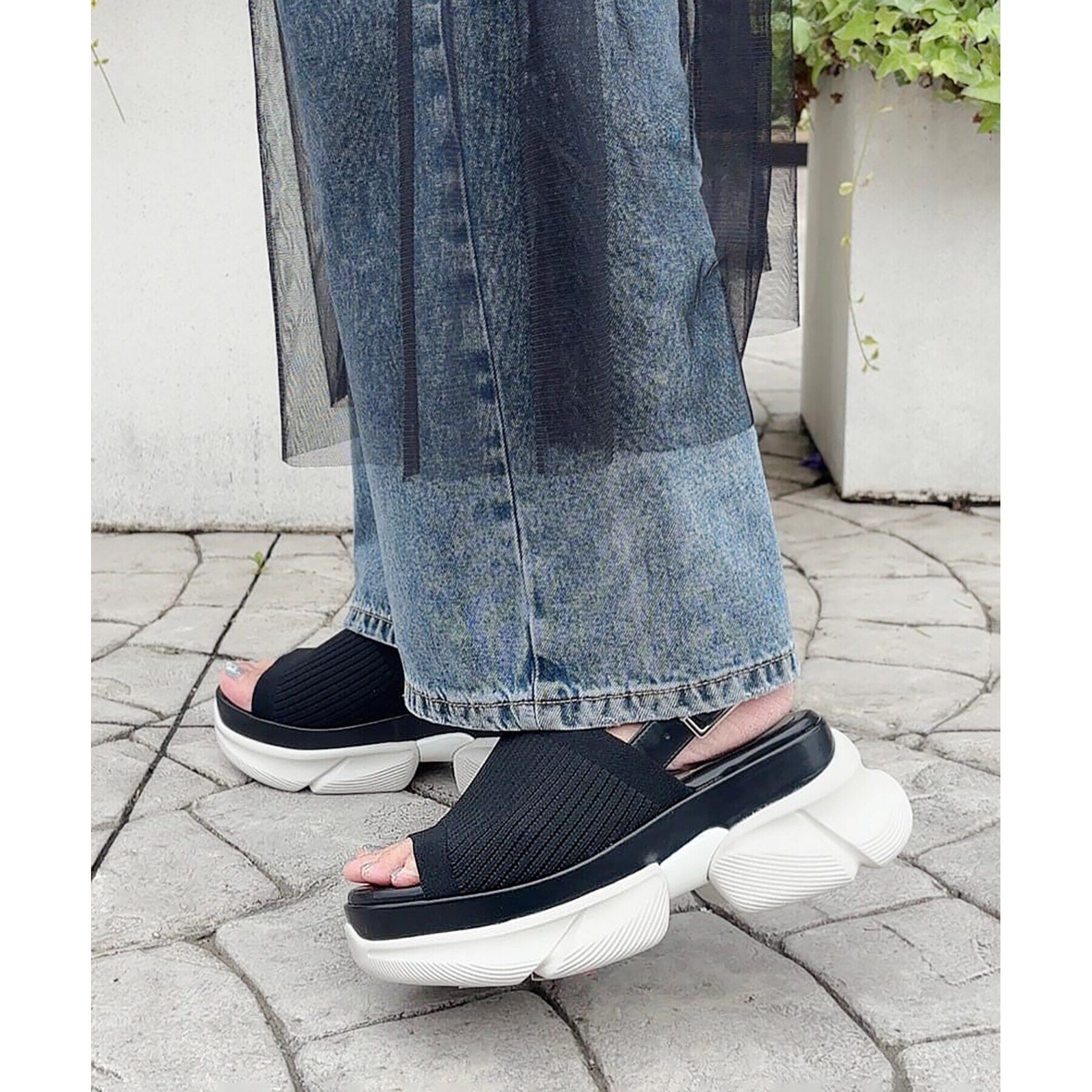 ESPERANZA「ニットアッパーサンダル 24SS」|サンダル|