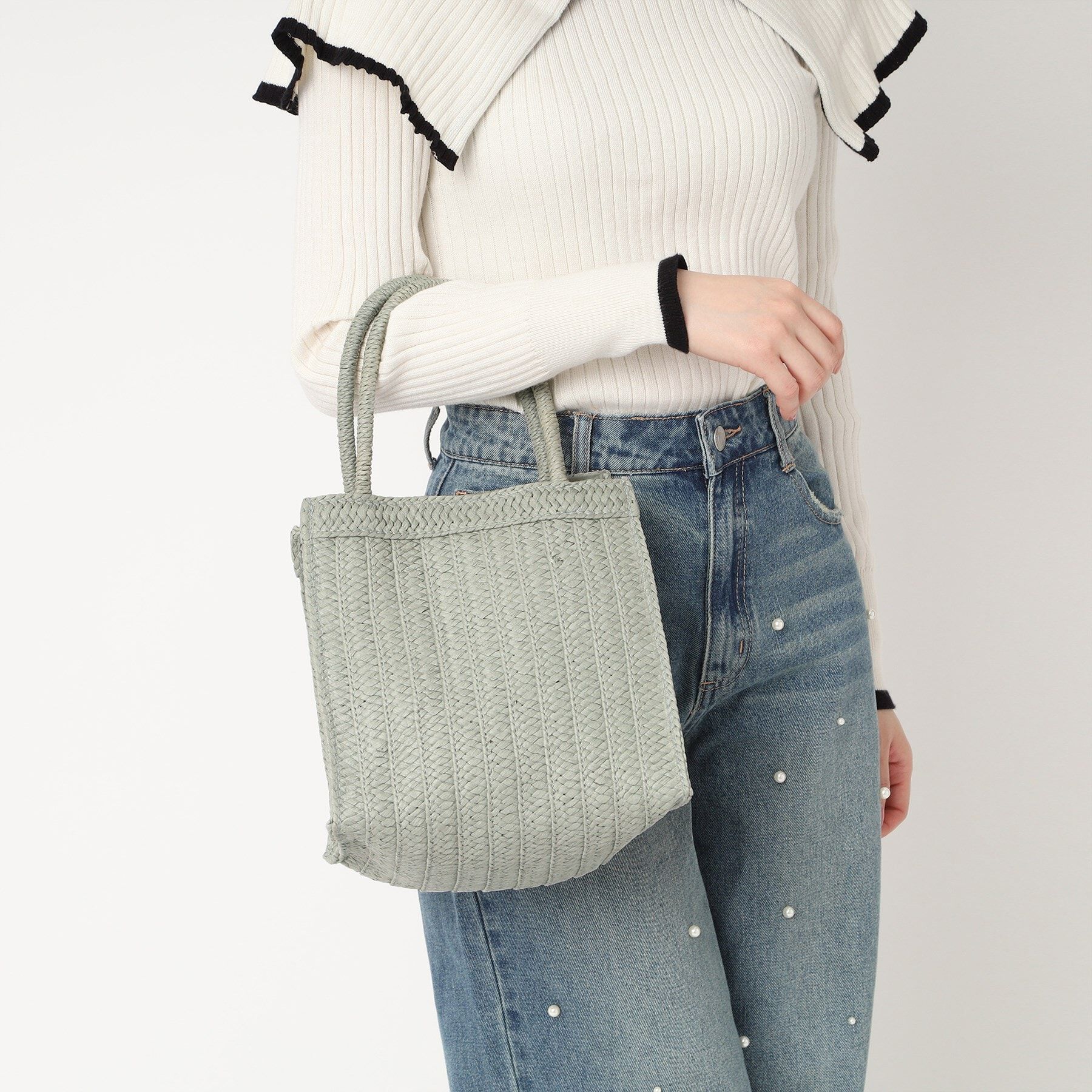 Ober Tashe「整理しやすい仕切りいっぱいスクエアトート」|トートバッグ|