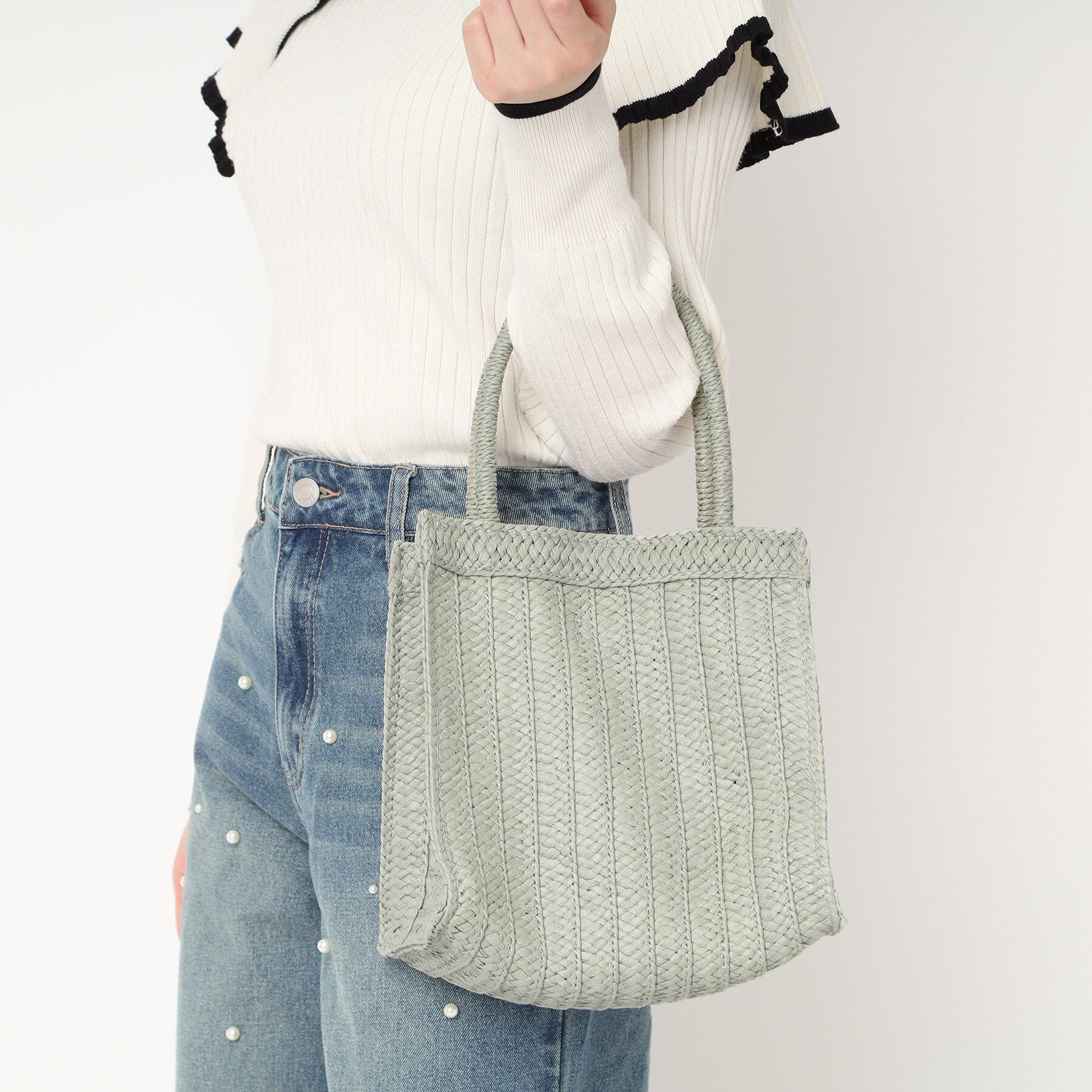 Ober Tashe「整理しやすい仕切りいっぱいスクエアトート」|トートバッグ|