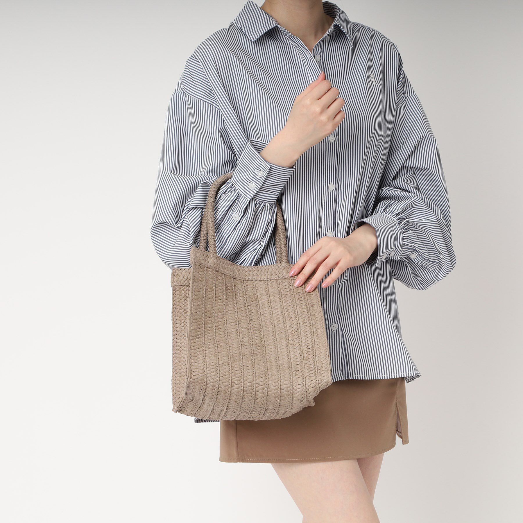 Ober Tashe「整理しやすい仕切りいっぱいスクエアトート」|トートバッグ|