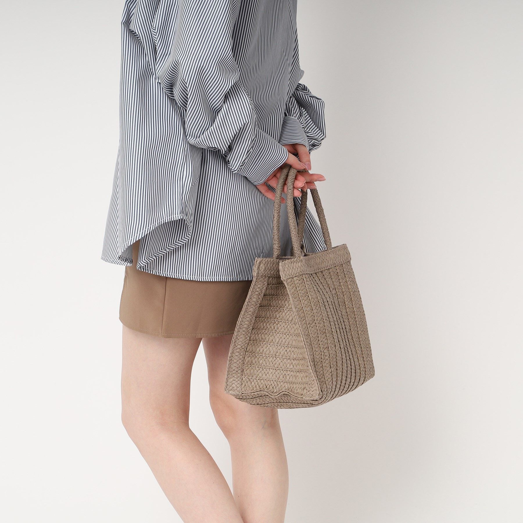 Ober Tashe「整理しやすい仕切りいっぱいスクエアトート」|トートバッグ|