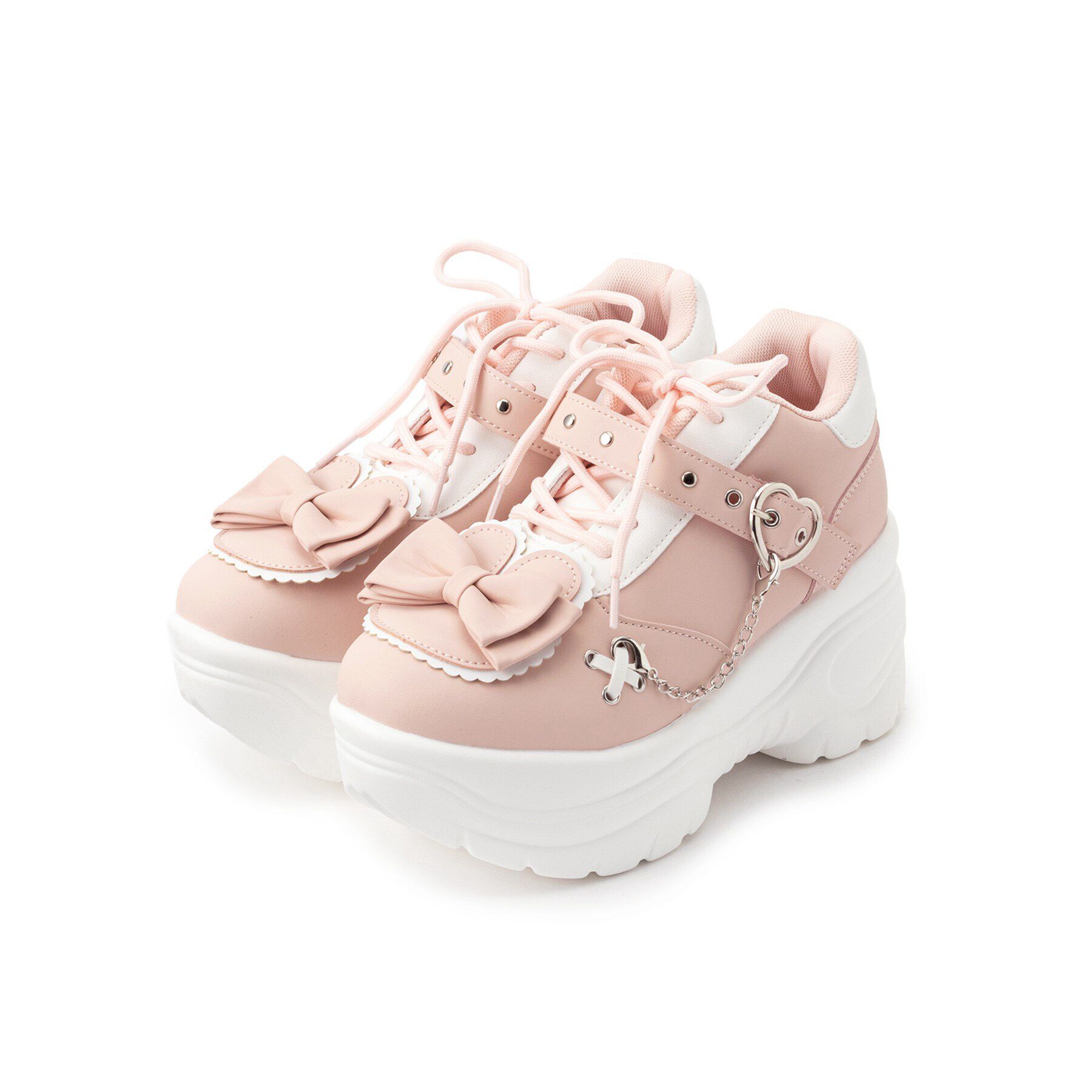 csT&P「厚底ウサギスニーカー」|スニーカー|ﾋﾟﾝｸ(072)