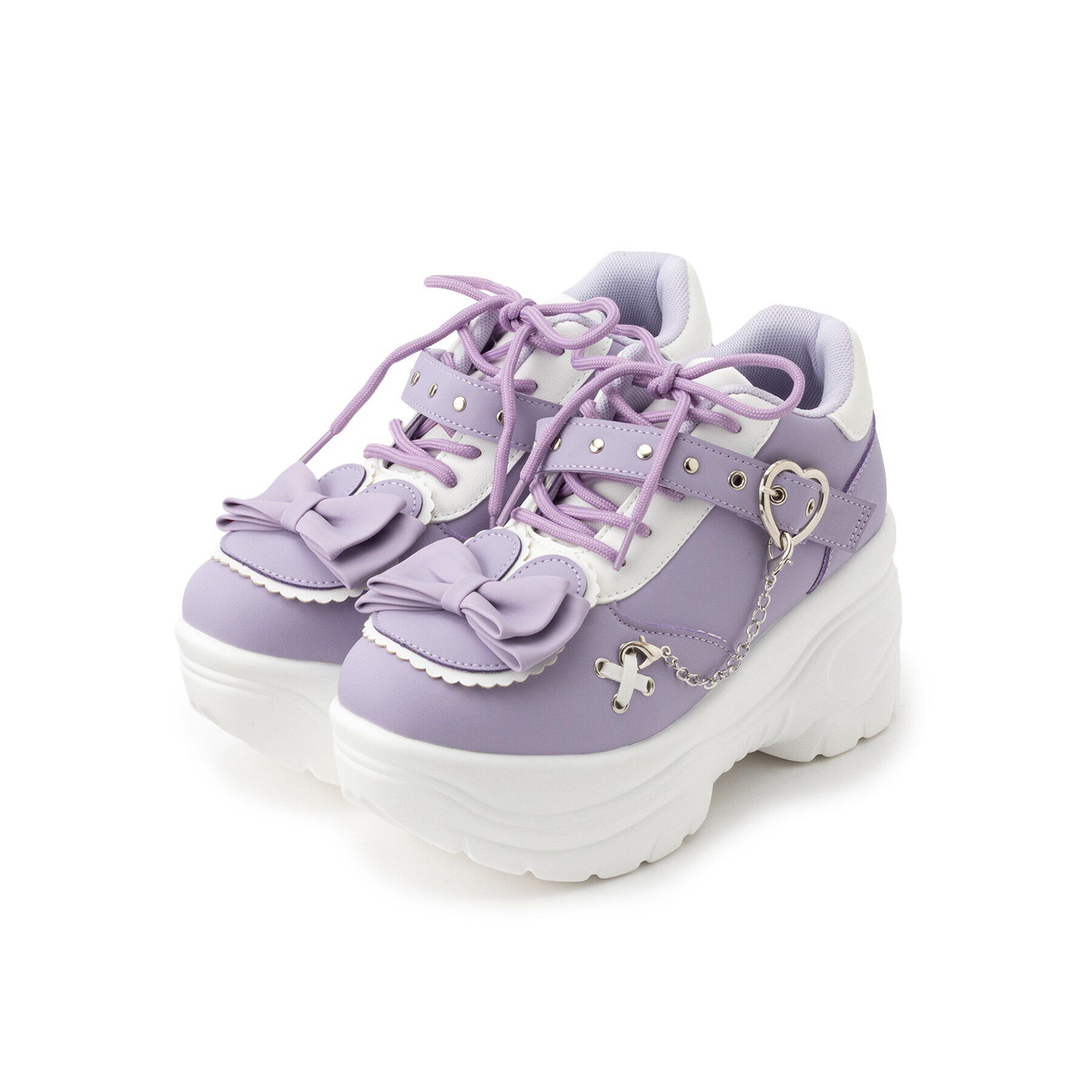 csT&P「厚底ウサギスニーカー」|スニーカー|ﾊﾟｰﾌﾟﾙ(083)