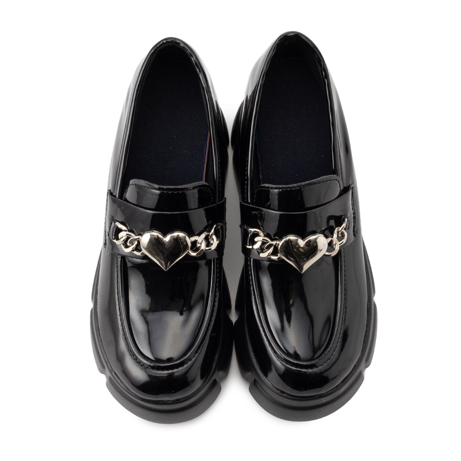 csT&P「厚底ハートチャーム付きローファーパンプス」|パンプス|