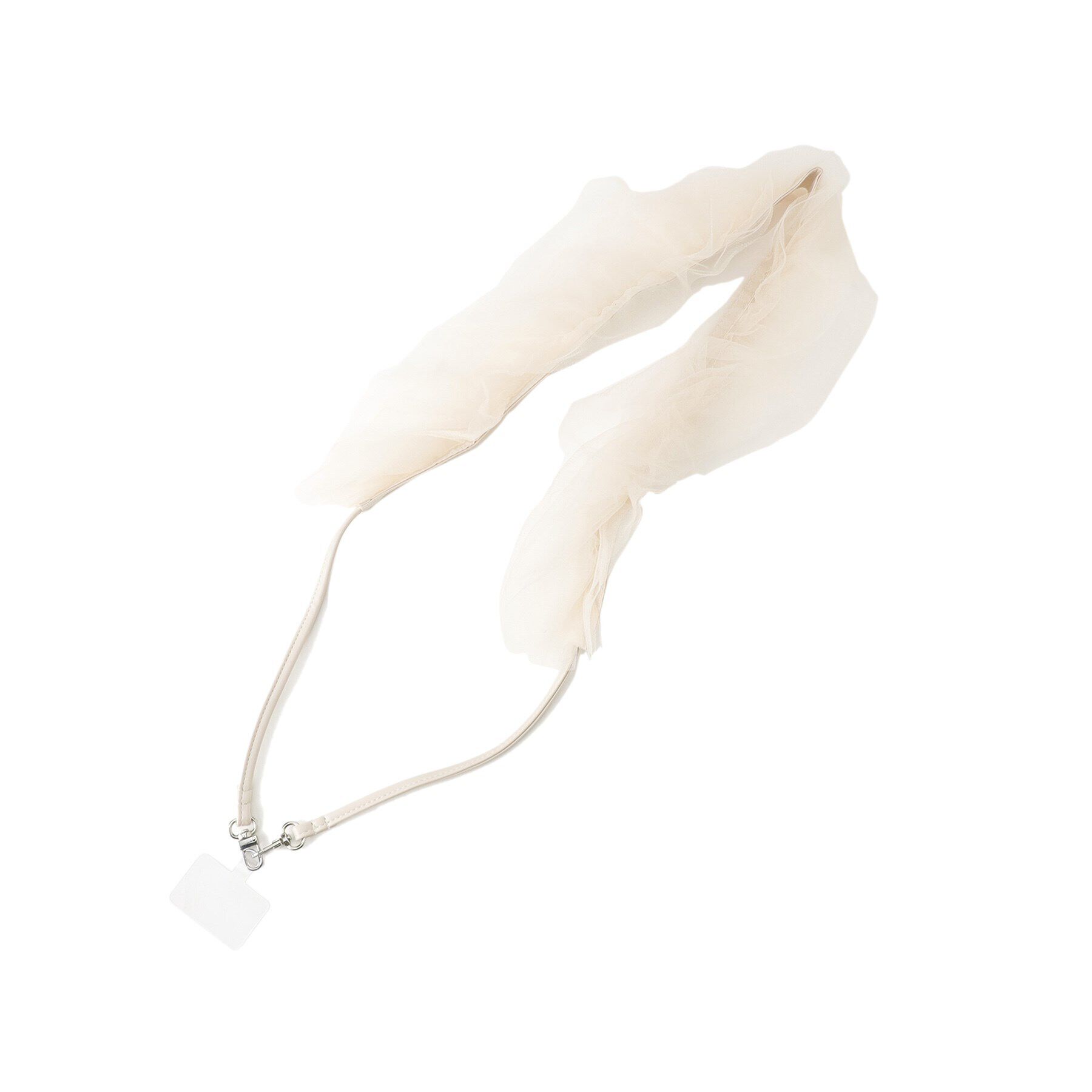 Grandedge「チュールフリルストラップ スマホショルダー スマホアクセサリー」|ストラップ|