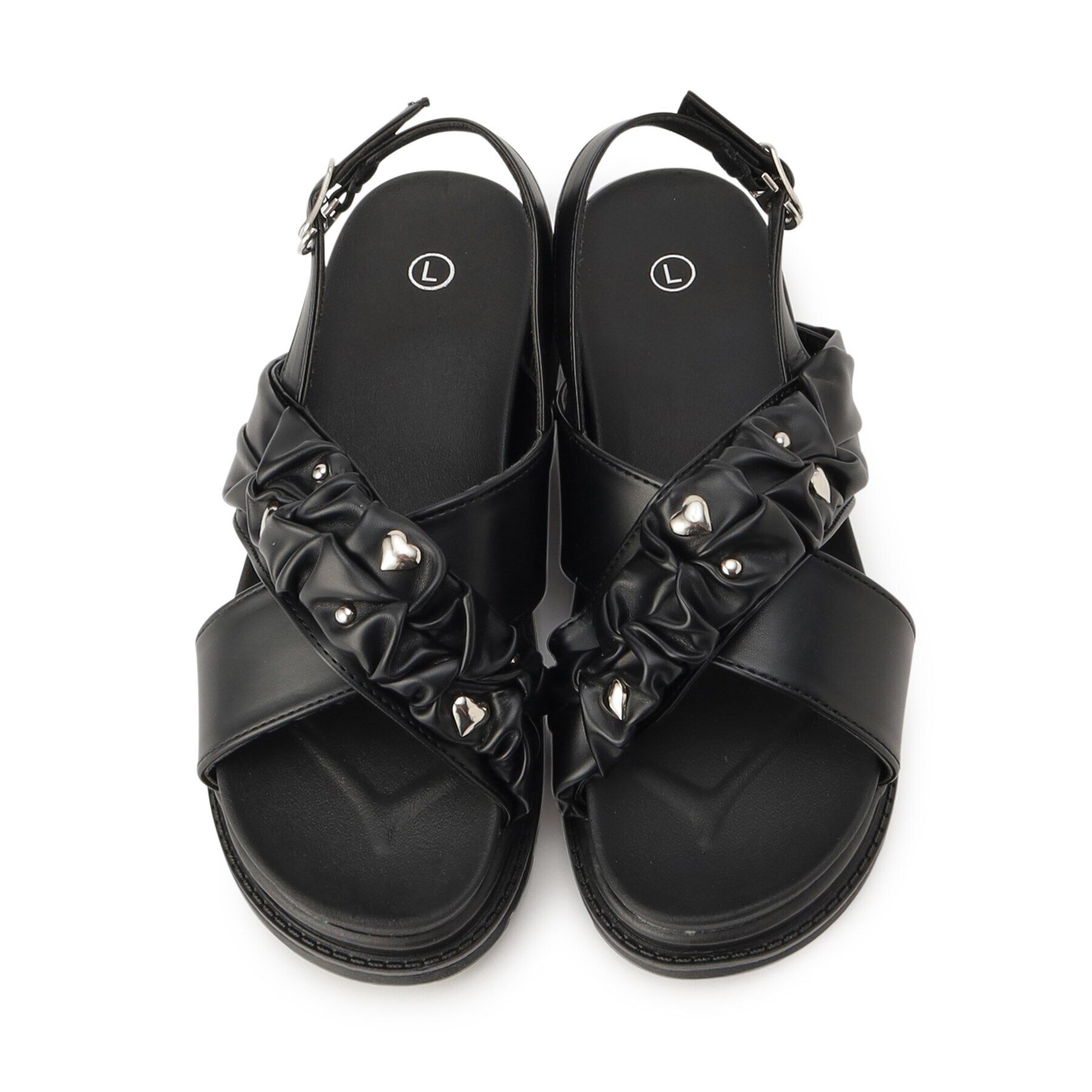 csT&P「厚底ハートスタッズスポサン」|サンダル|