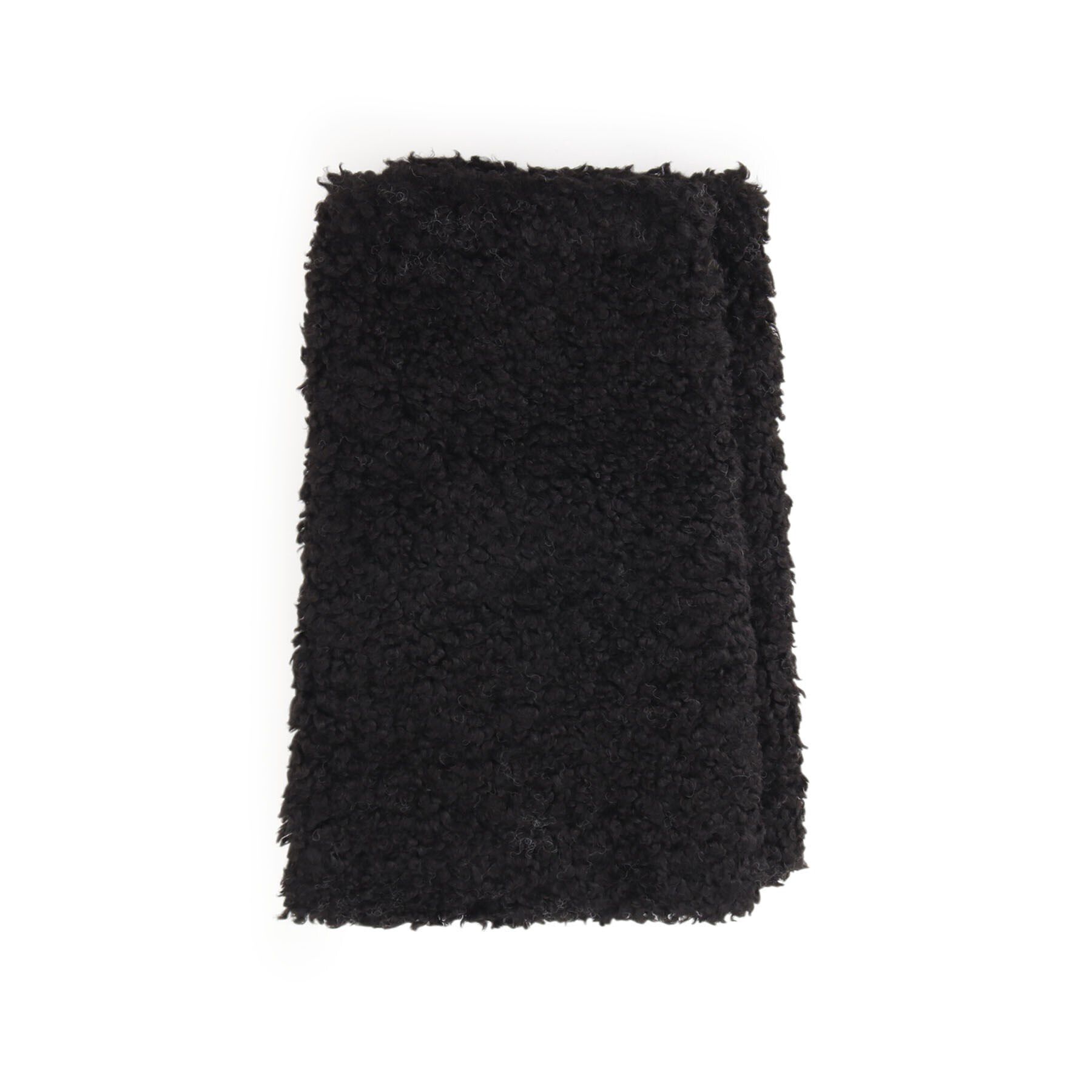 ESPERANZA「カールフェイクファーブーツカバー」|レッグウォーマー|ブラック(419)