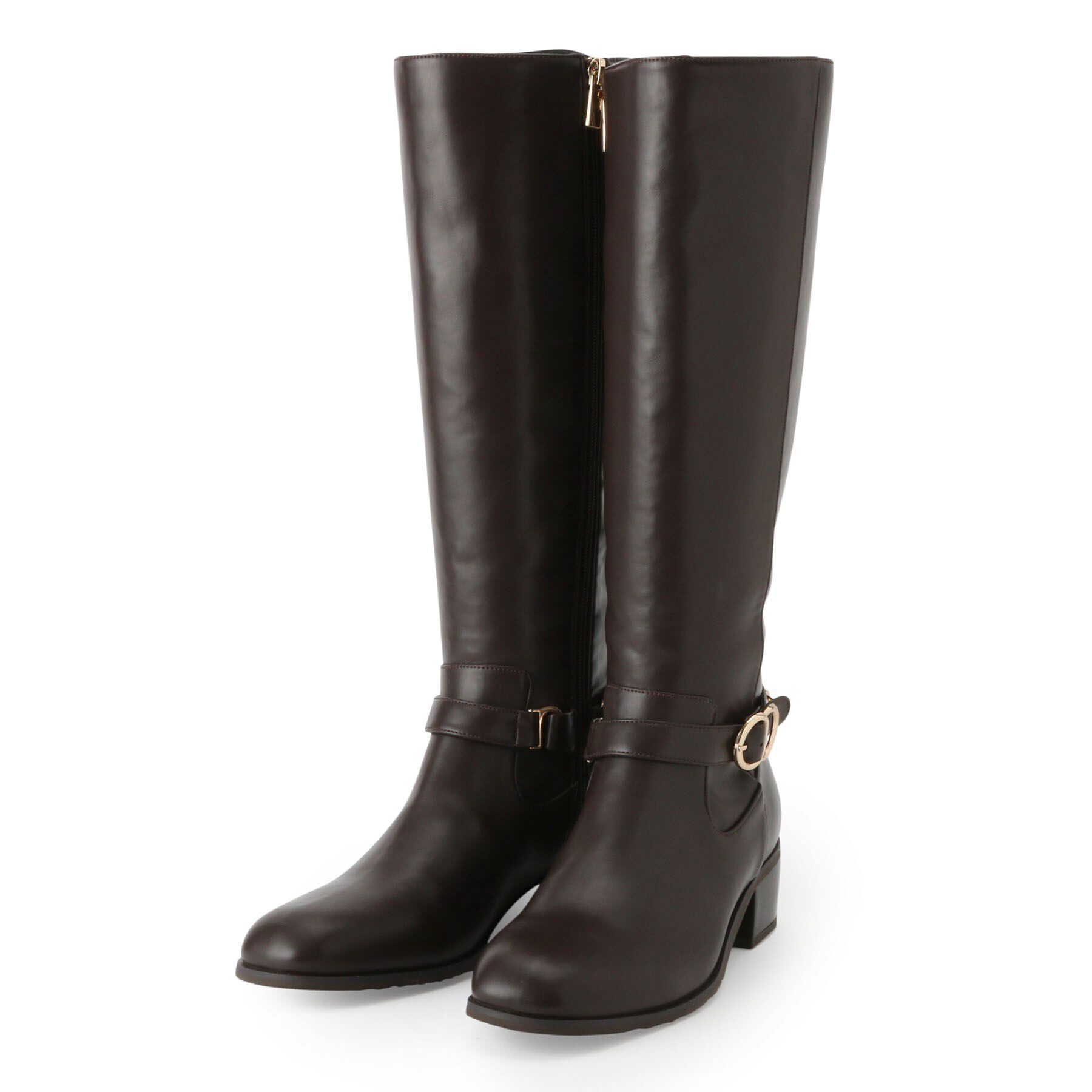 ESPERANZA「ジョッキーブーツ」|ショートブーツ|ﾌﾞﾗｳﾝ(043)