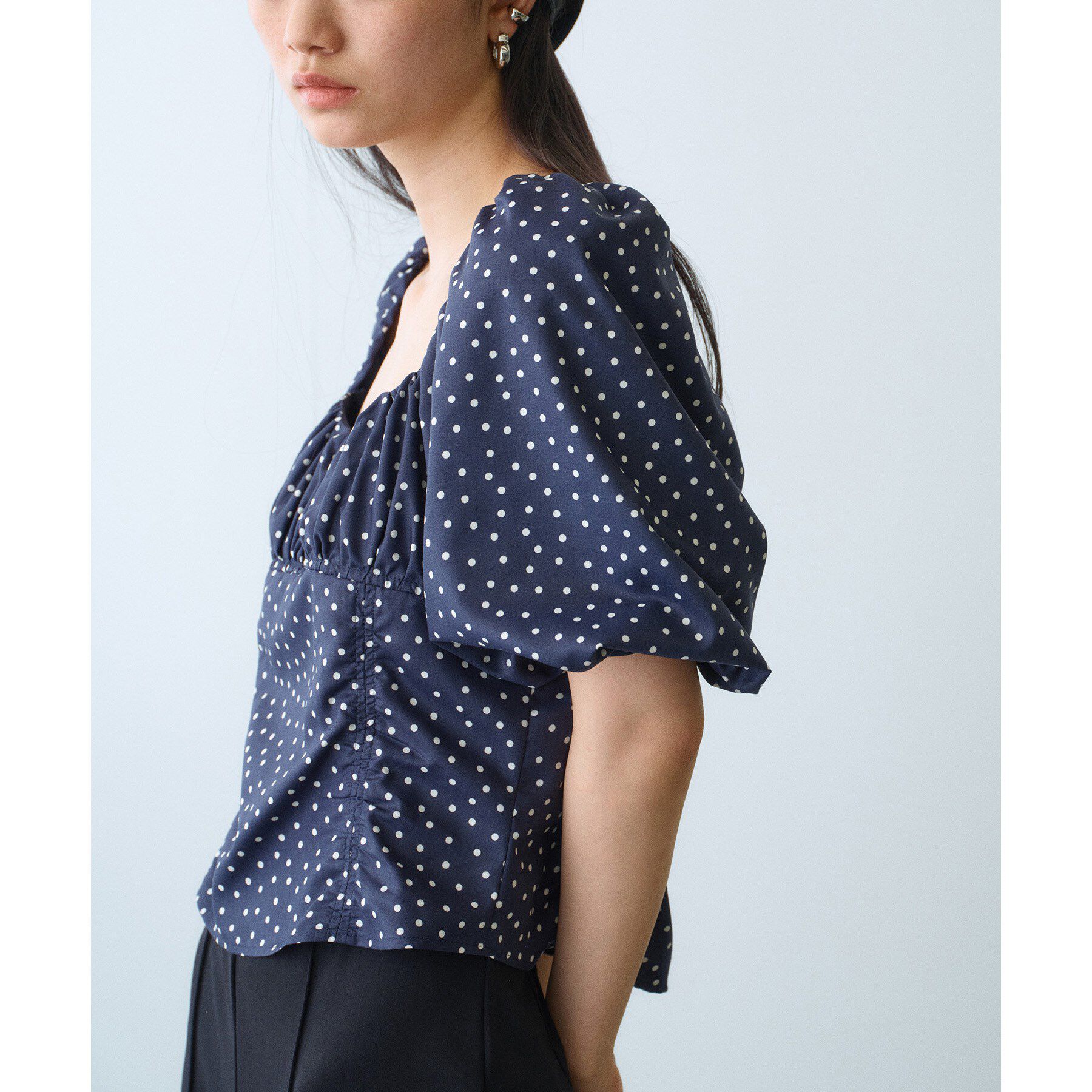 CODE A「polka dot blouse」|シャツ・ブラウス|