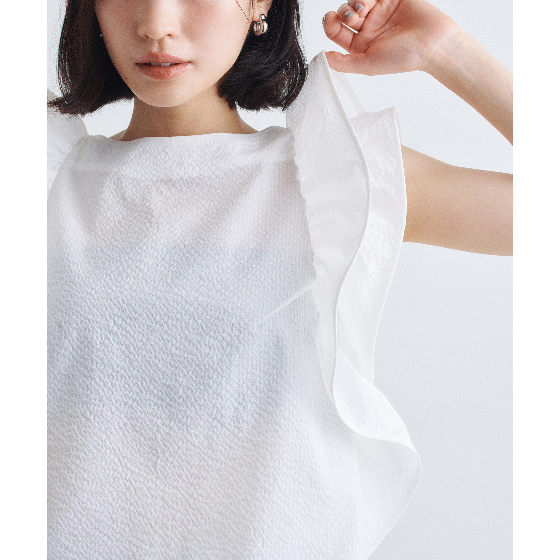 CODE A「ruffle drama blouse」|シャツ・ブラウス|