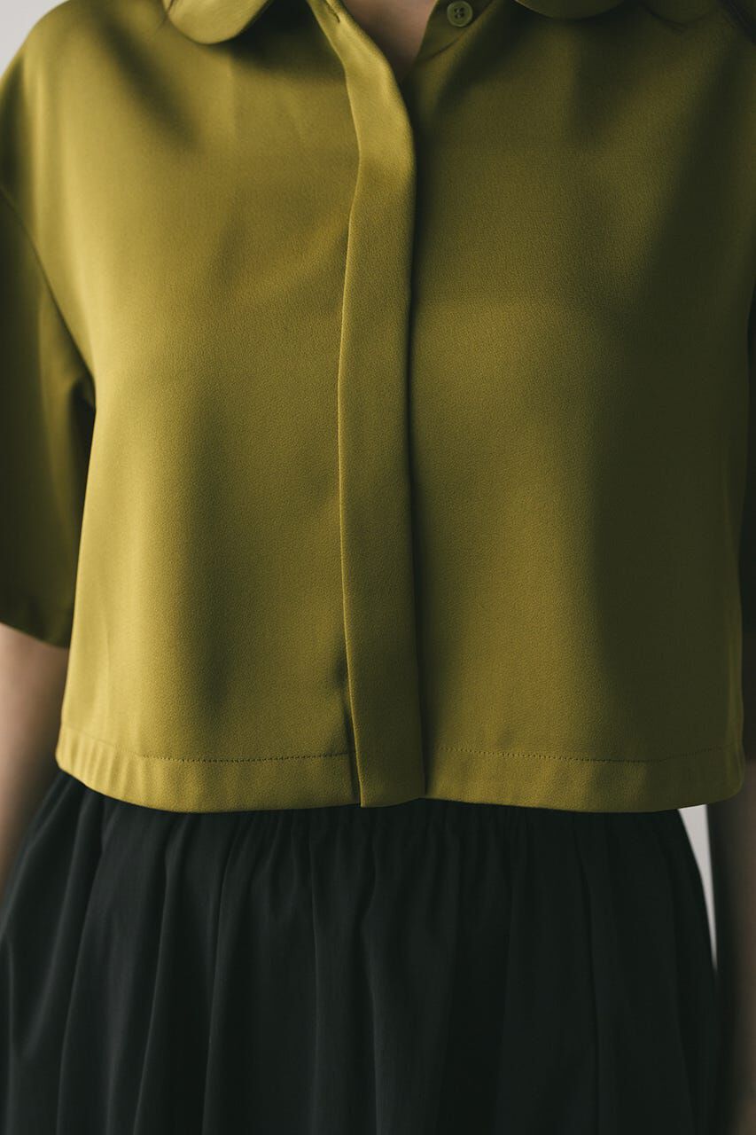 STYLEMIXER「サークルカラーサテンショートシャツ」|シャツ・ブラウス|