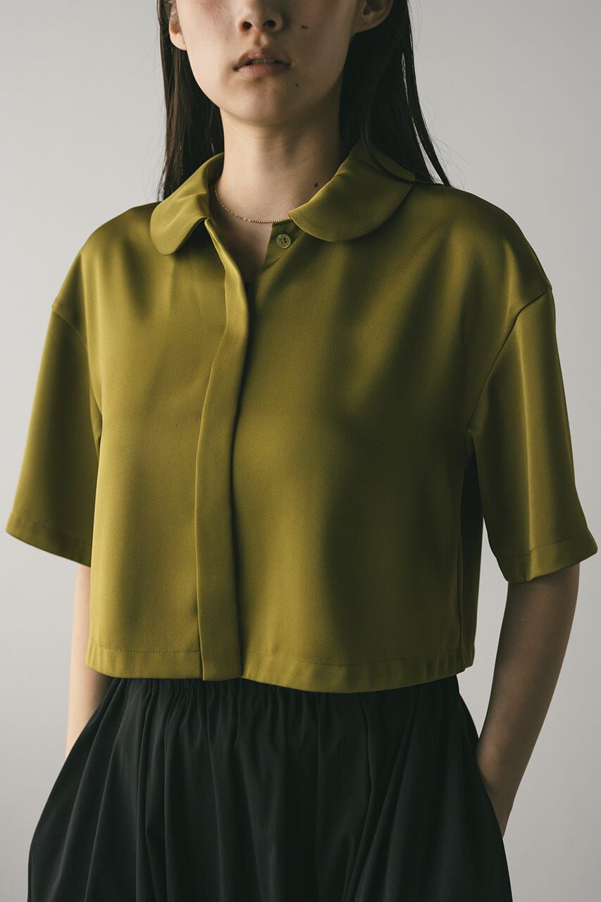 STYLEMIXER「サークルカラーサテンショートシャツ」|シャツ・ブラウス|