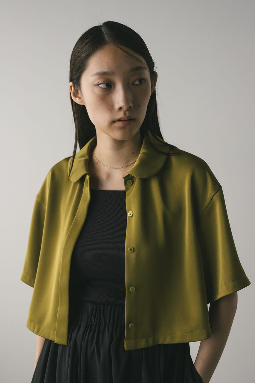 STYLEMIXER「サークルカラーサテンショートシャツ」|シャツ・ブラウス|
