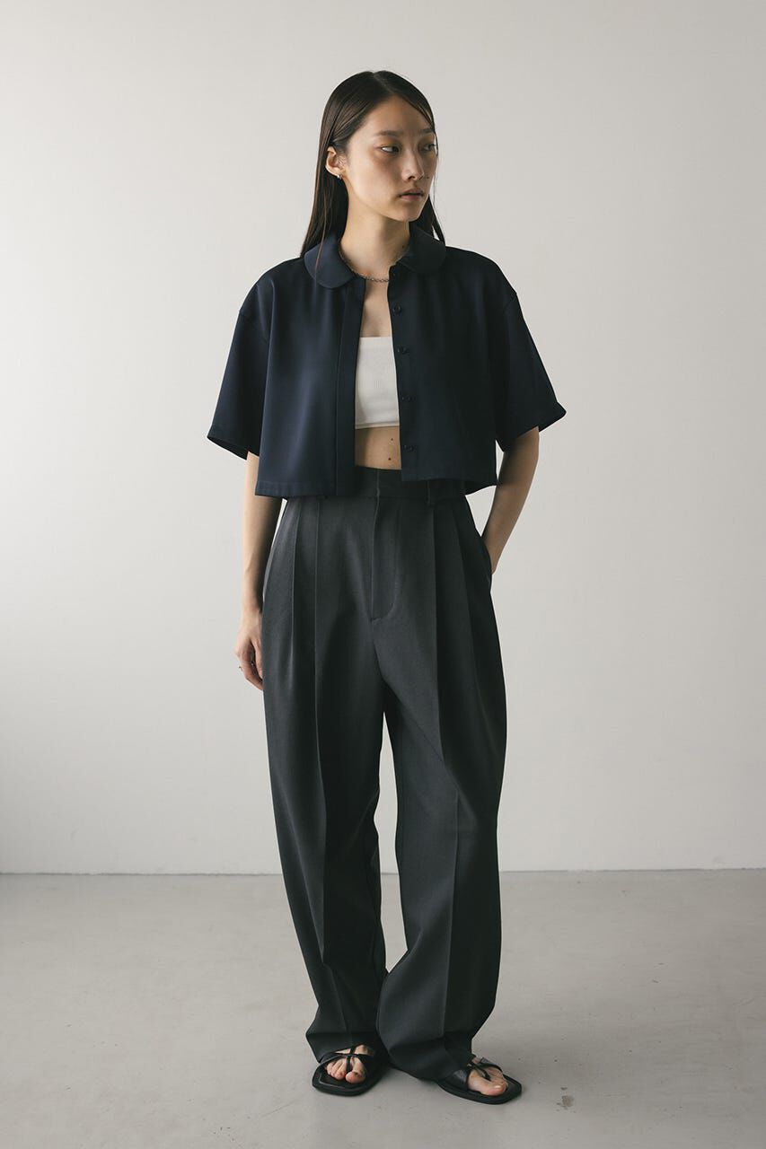 STYLEMIXER「サークルカラーサテンショートシャツ」|シャツ・ブラウス|