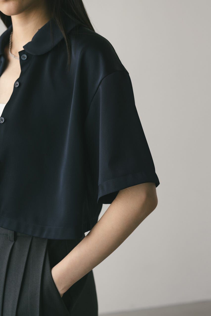 STYLEMIXER「サークルカラーサテンショートシャツ」|シャツ・ブラウス|