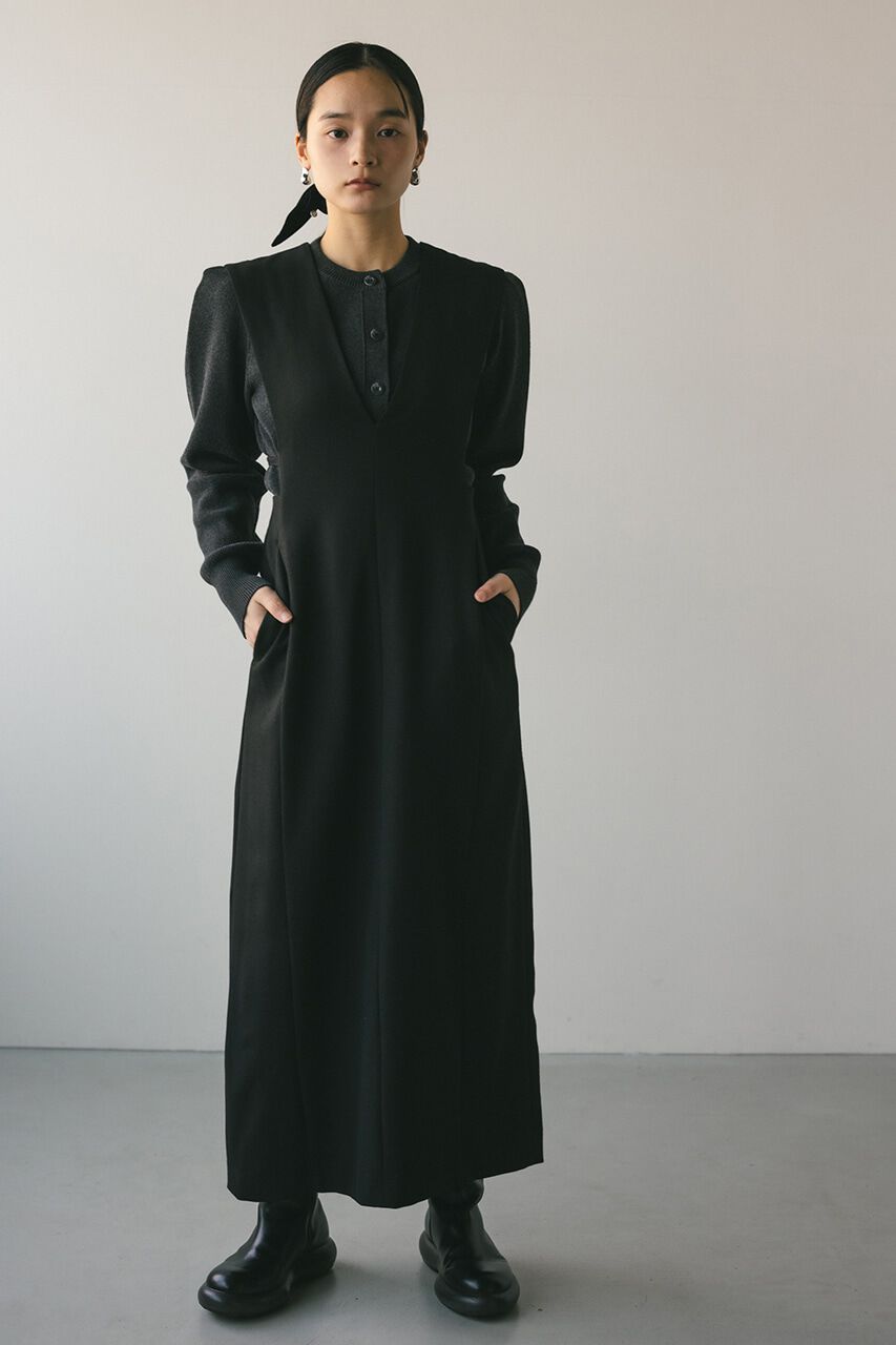 STYLEMIXER「バックリボンジャンパーワンピース」|ワンピース|