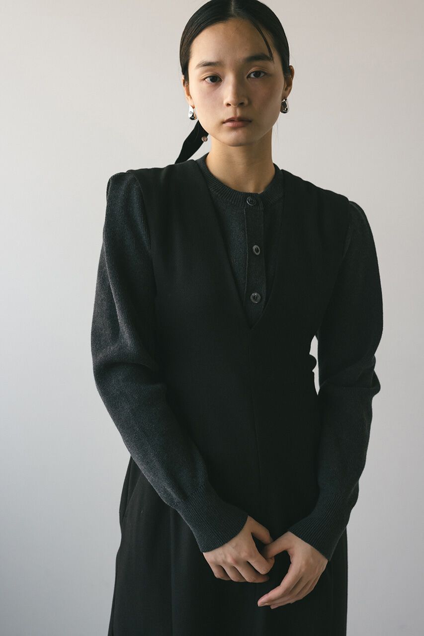 STYLEMIXER「バックリボンジャンパーワンピース」|ワンピース|