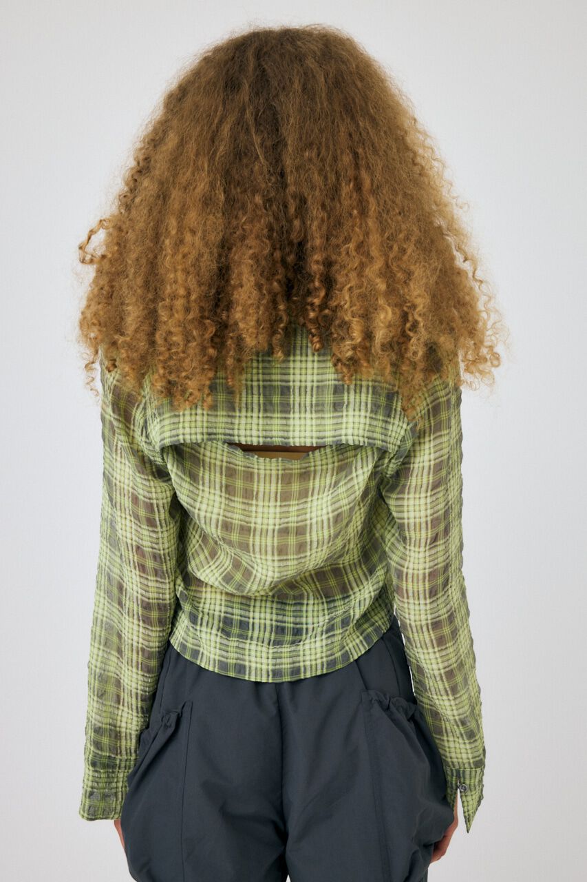 MOUSSY「FRONT TIED CHECK シャツ」|シャツ・ブラウス|