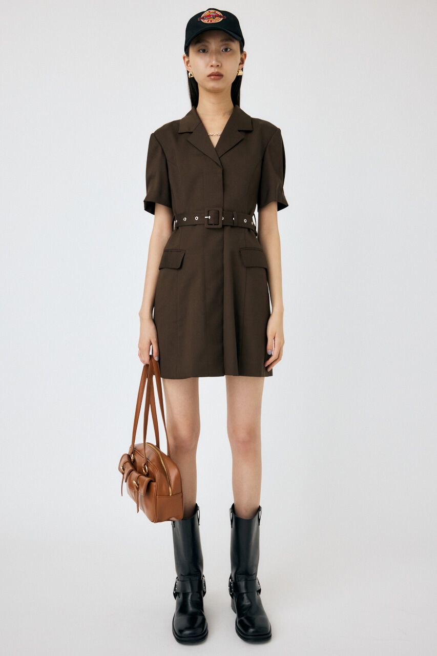 MOUSSY「BELTED BLAZER ミニドレス」|ワンピース|